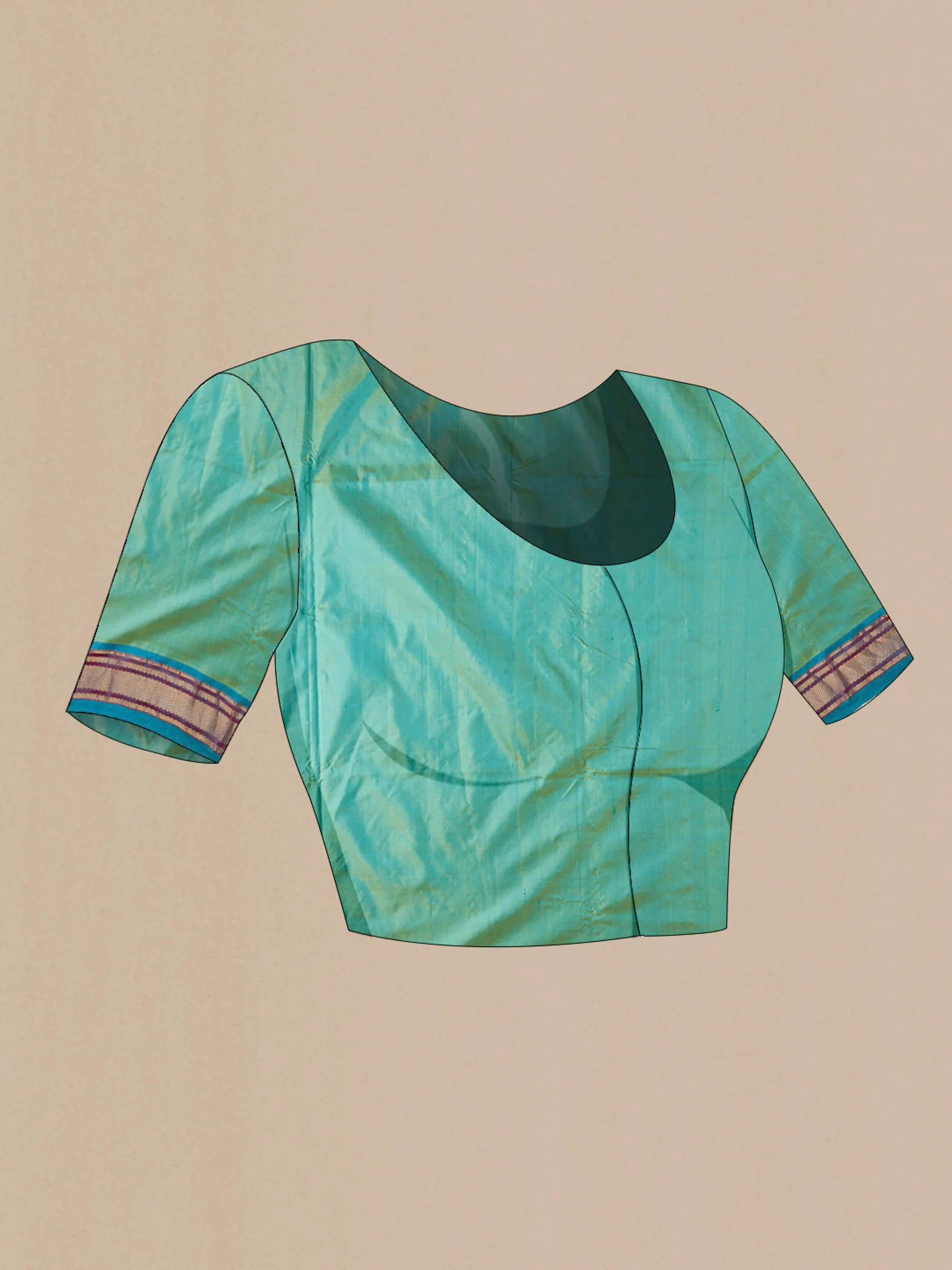 Green Paithani Silk Saree - Image 5