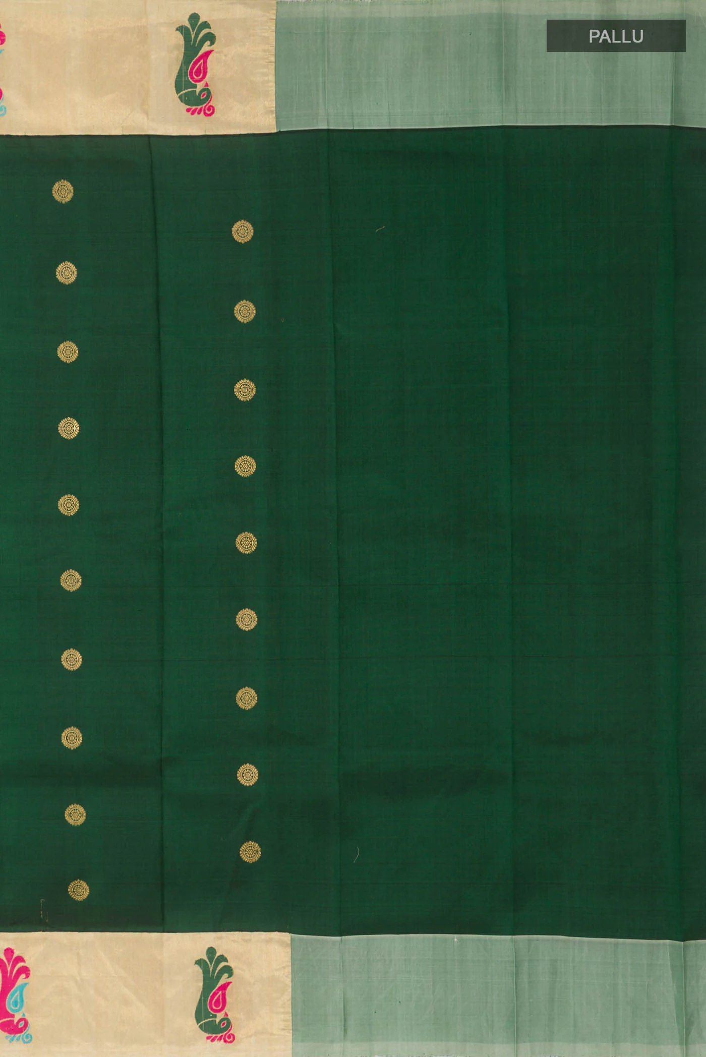 Green Paithani Silk Saree - Image 7