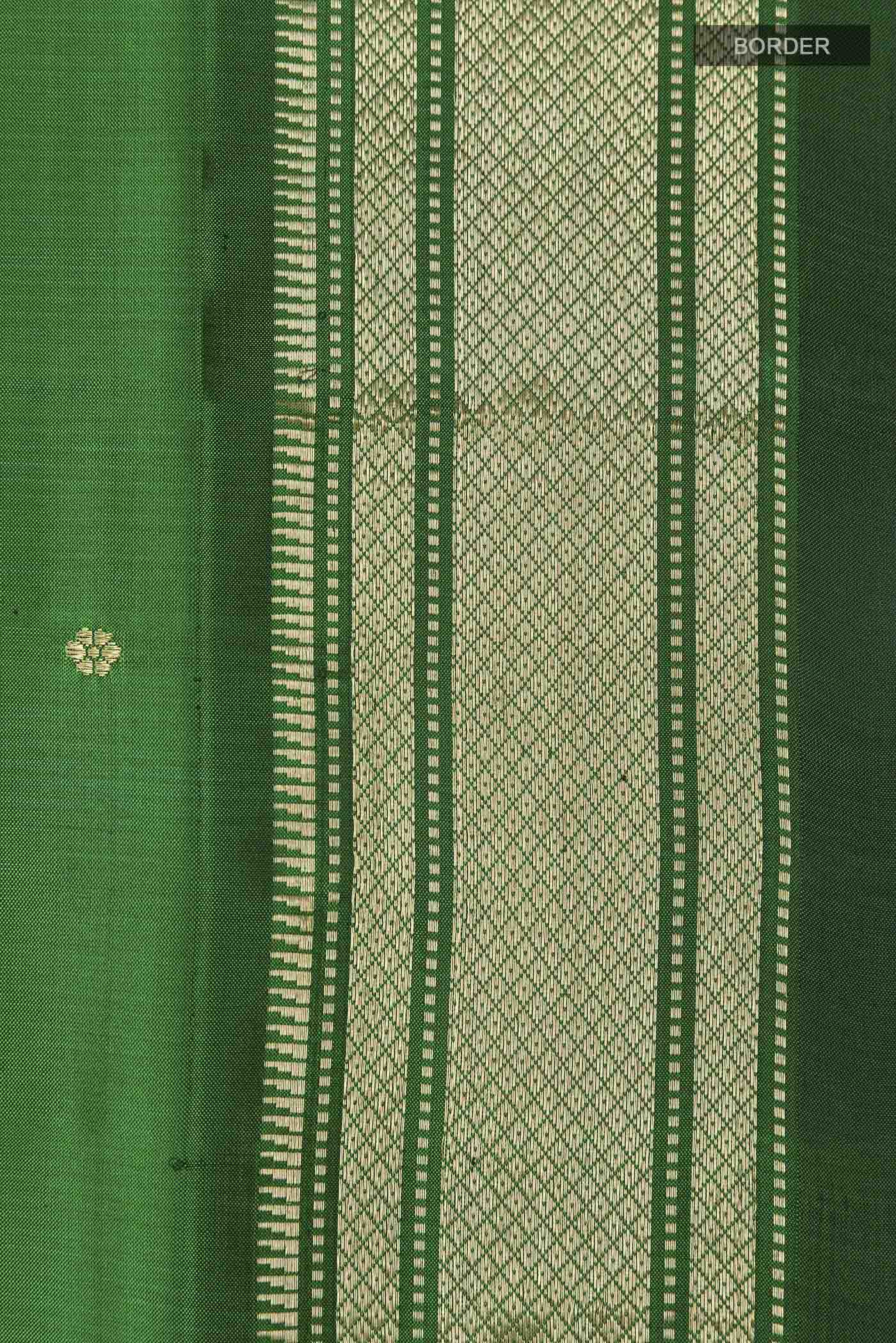 Green Paithani Silk Saree - Image 3