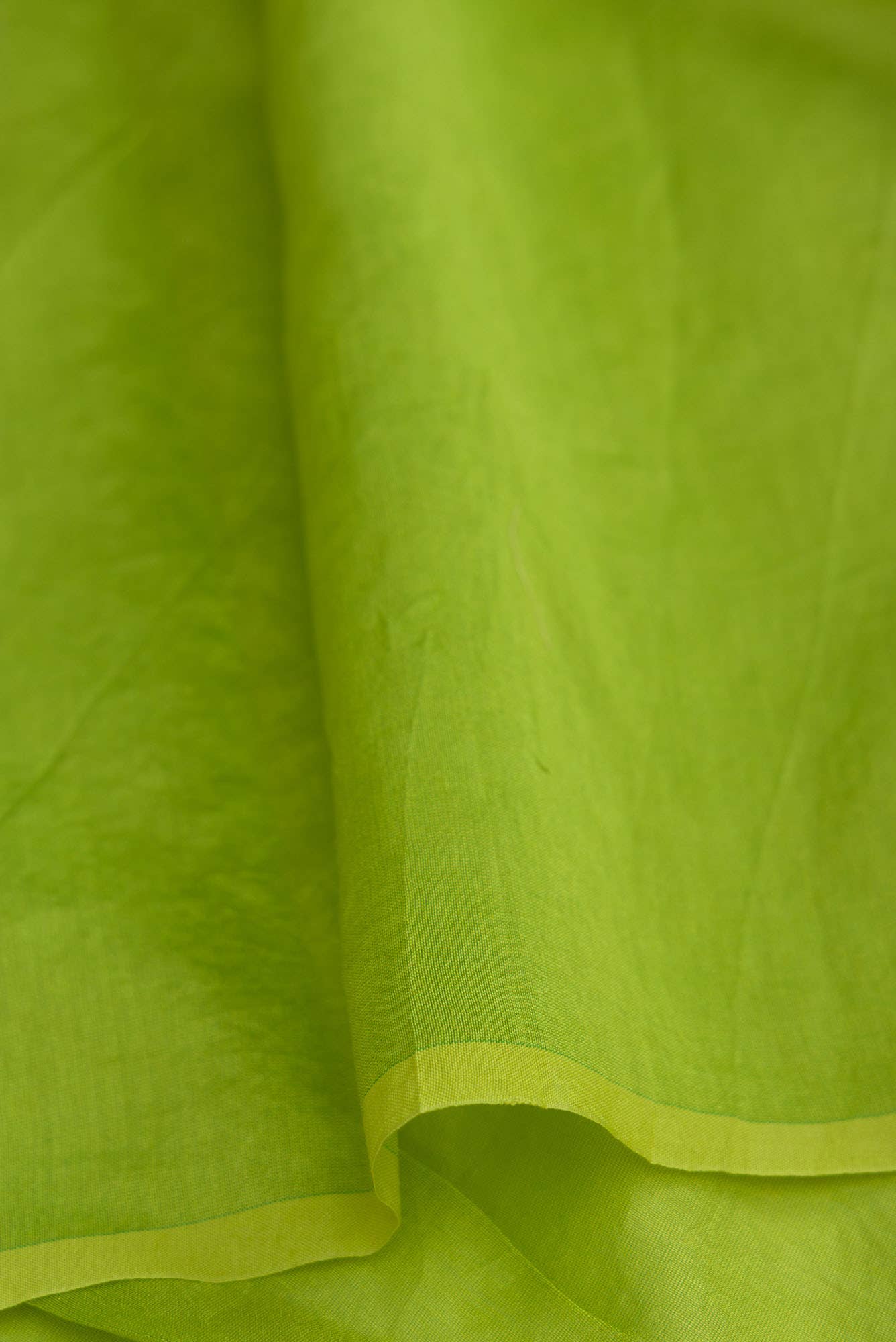 Lover’s lush Green floral design saree from Embroidered Romance Collection by Nalli - Image 7