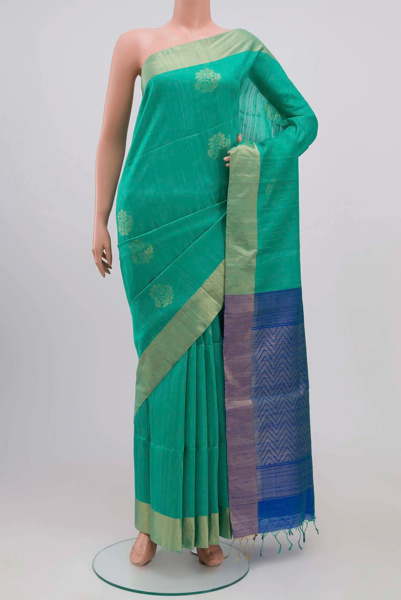 Green Raw Silk Saree
