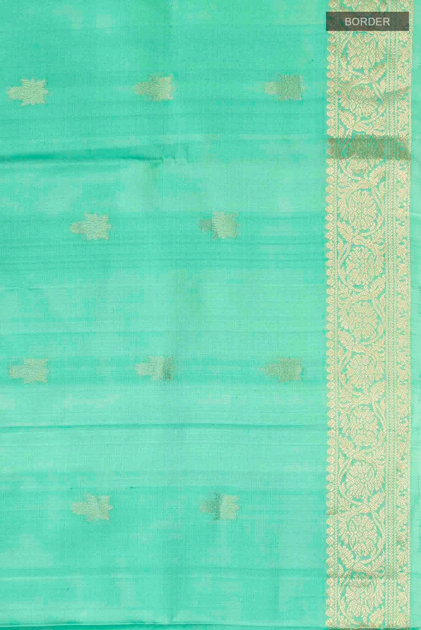 Green Soft Silk Saree - Image 3