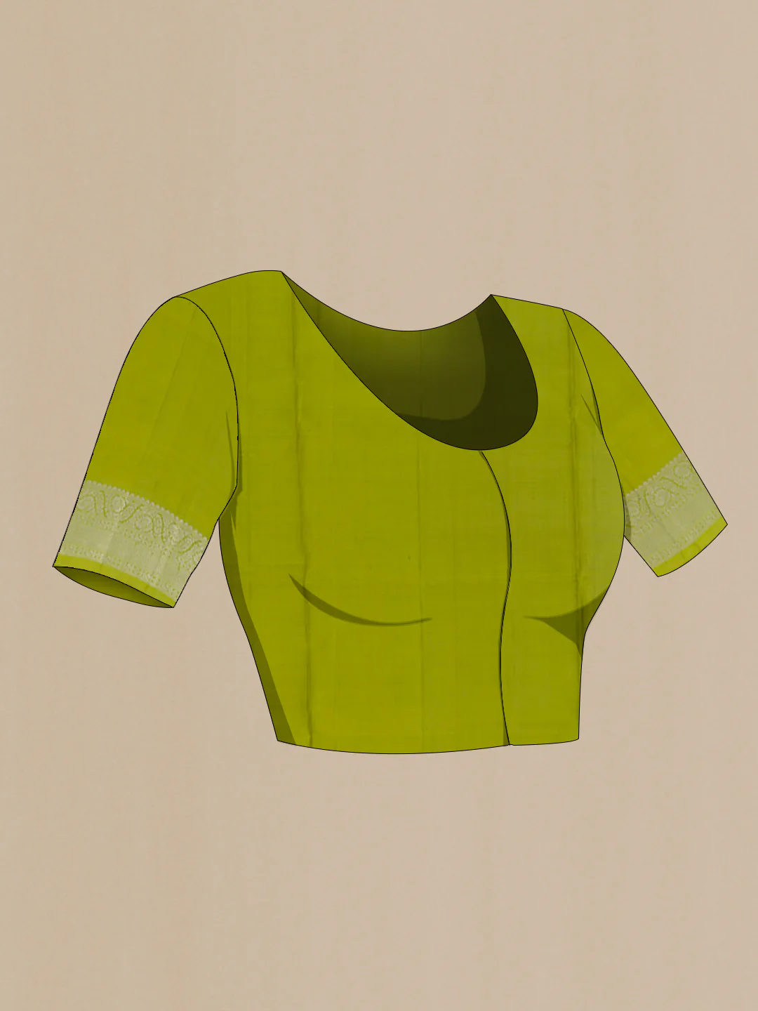 Green Soft Silk Saree - Image 2