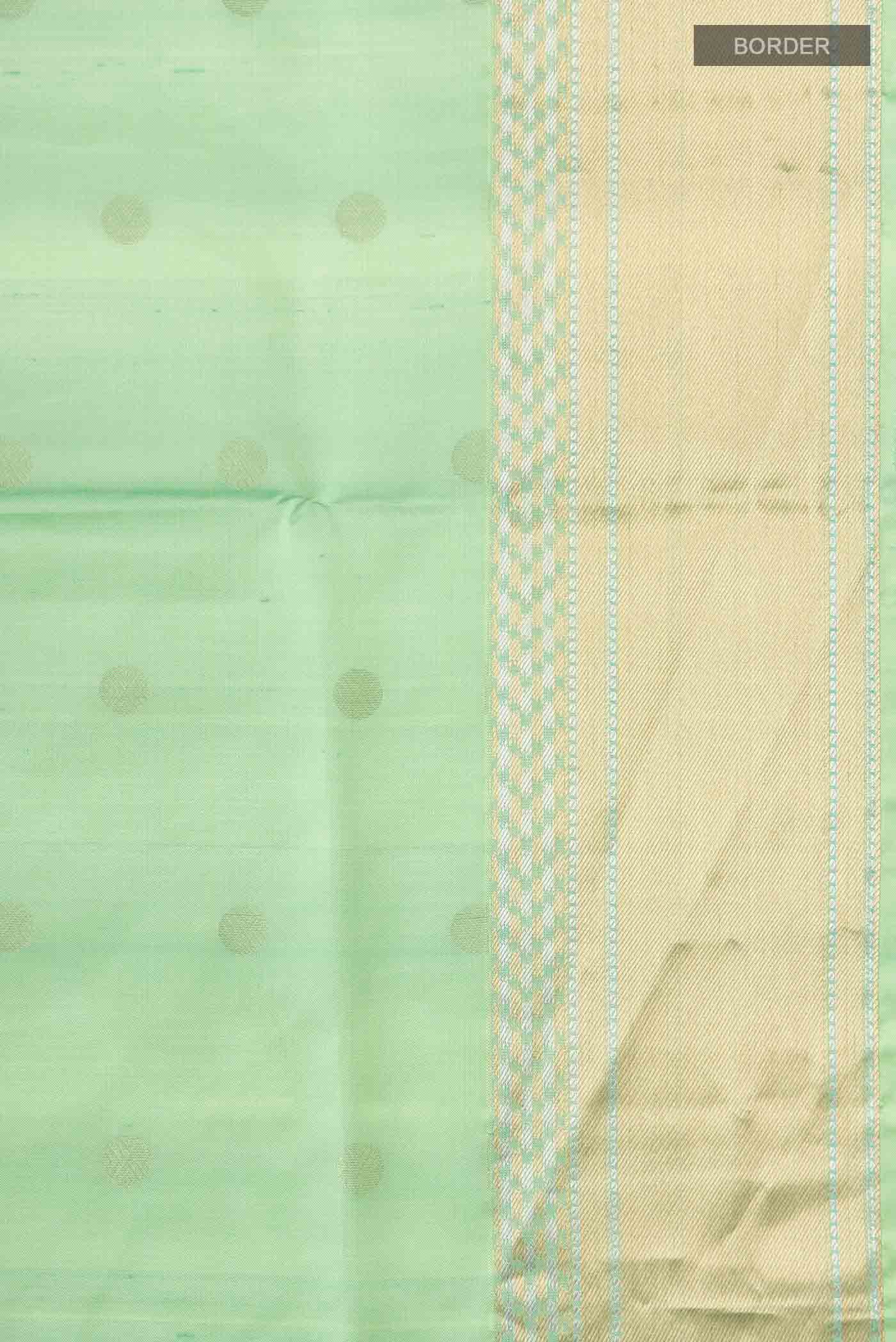 Green Soft Silk Saree - Image 3