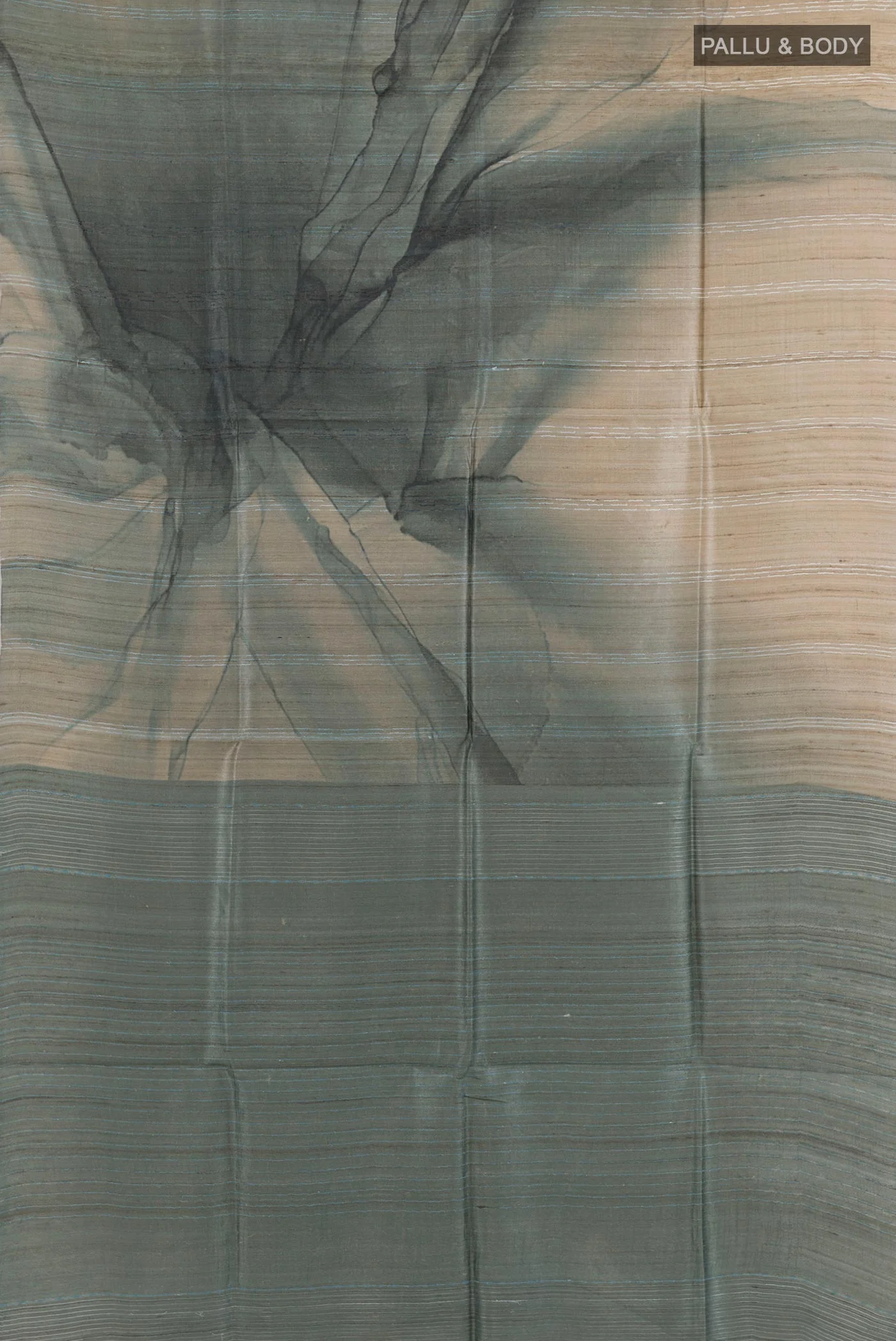Multi Color Tussar Silk Saree - Image 3