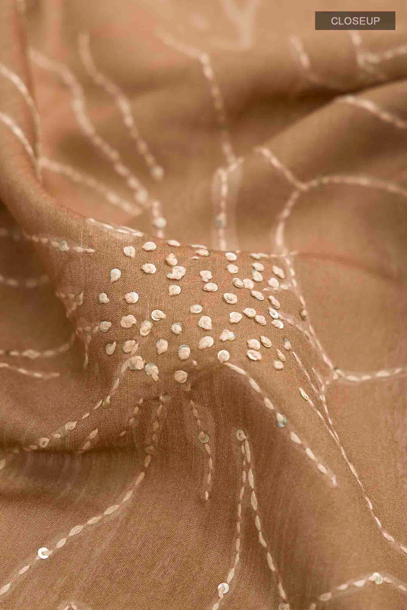 Green Tussar Silk Saree - Image 2