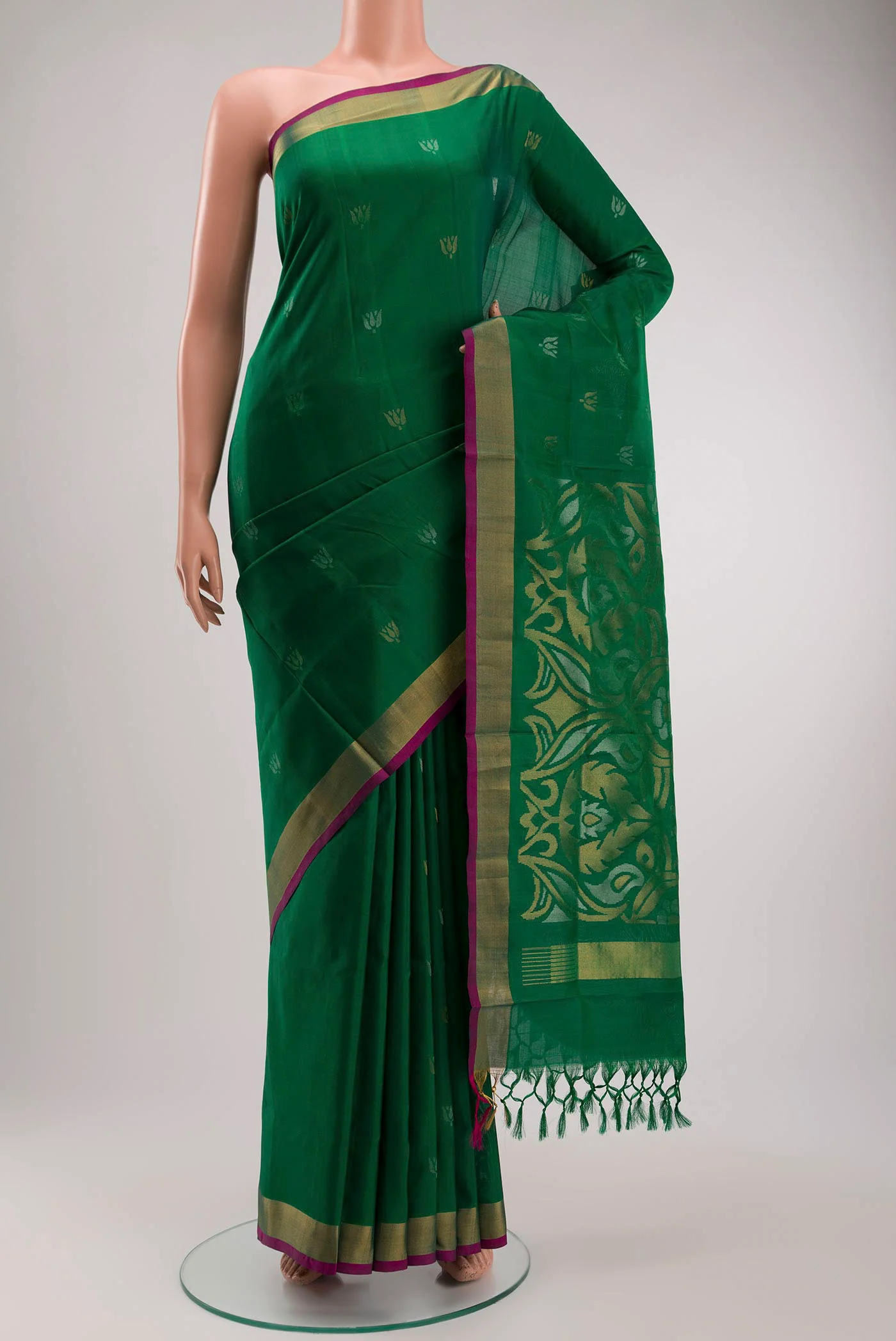 Green Uppada Silk Saree
