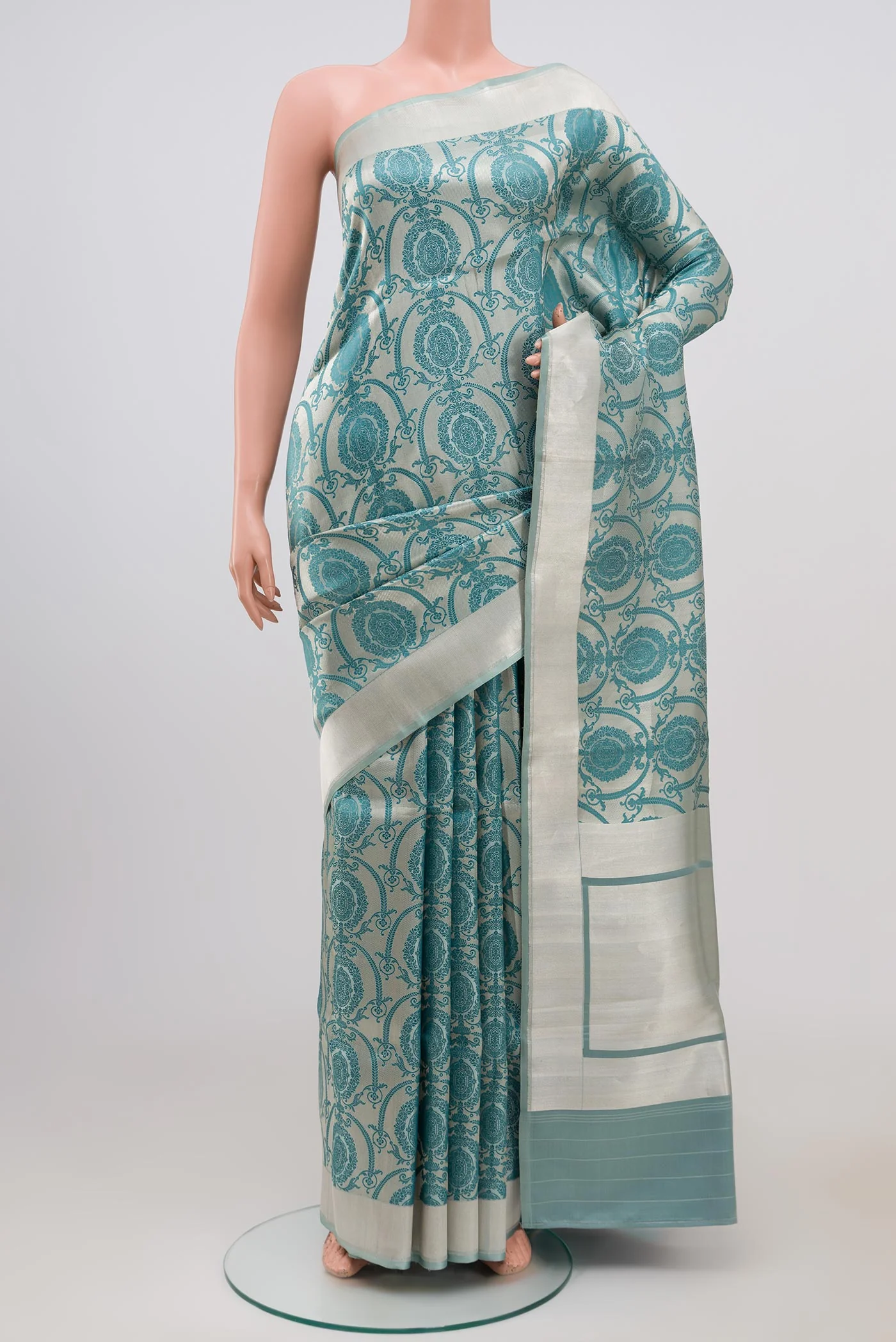 Multi Color Banarasi Silk Saree