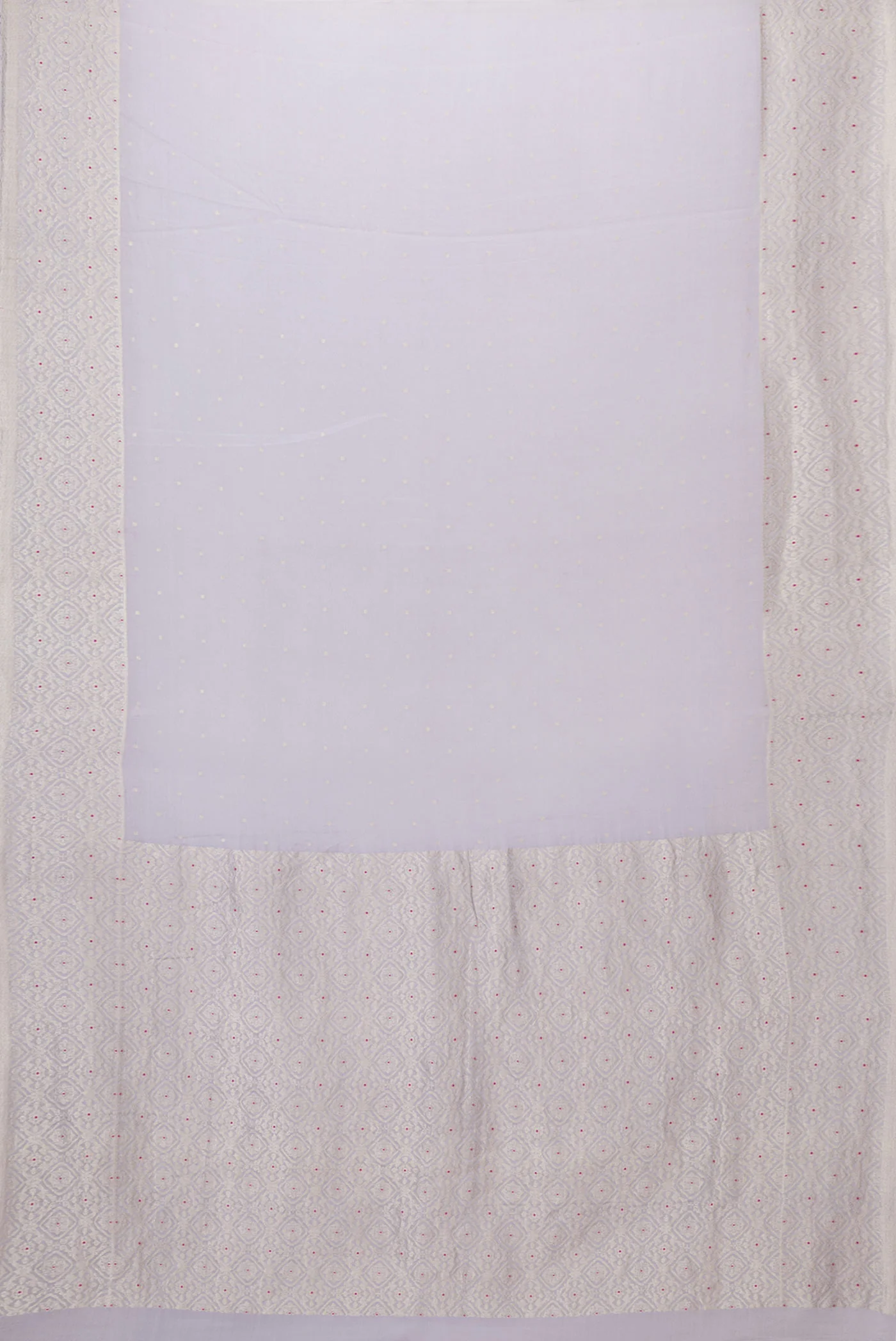 Lilac Mysore Crepe Saree - Image 6