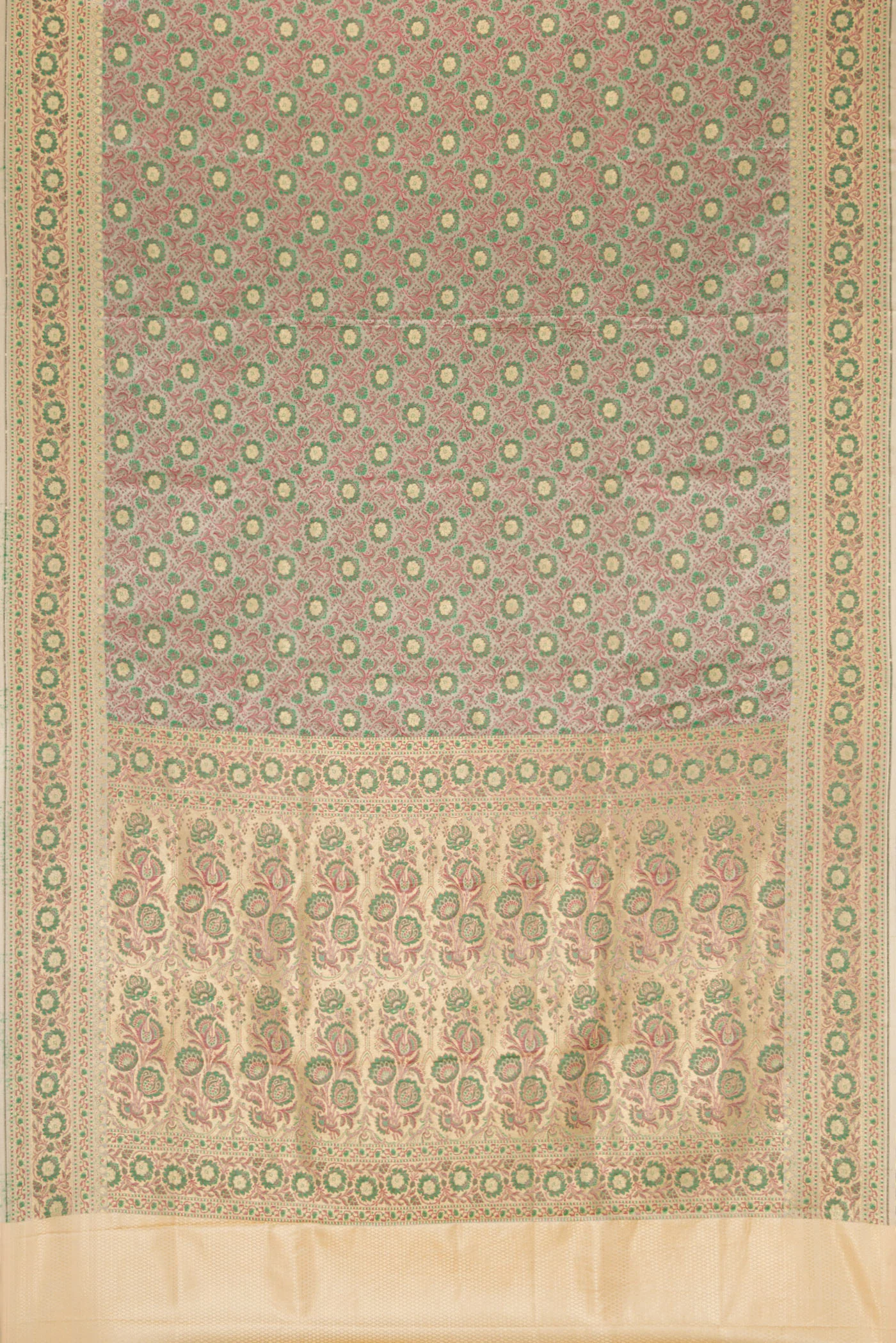 Grey Blended Banarasi Silk Saree - Image 6