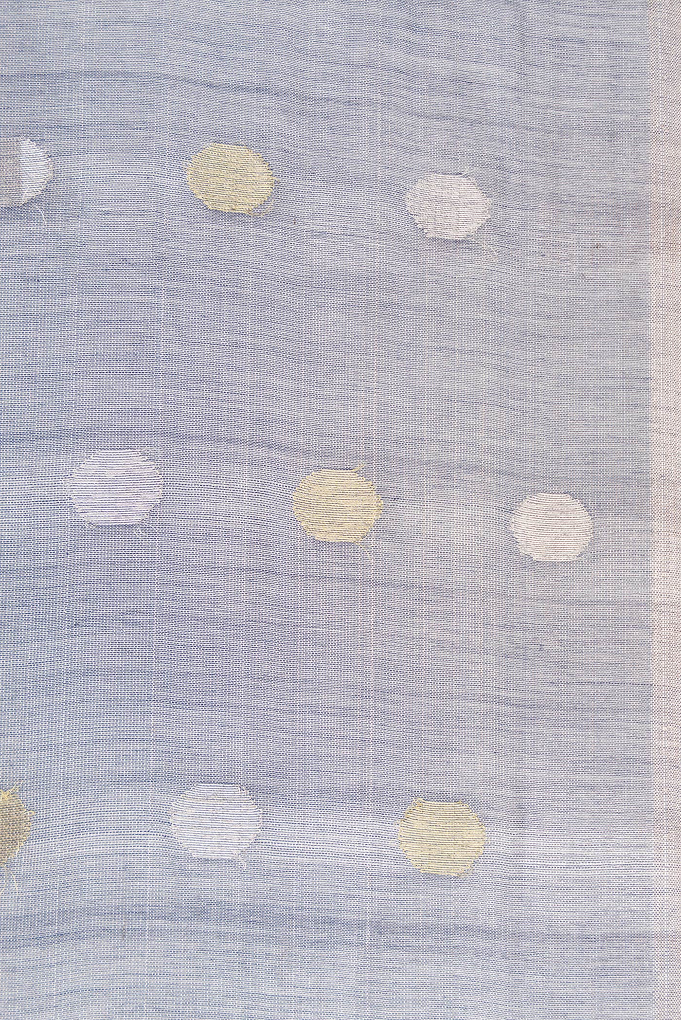 Blue Chanderi Tissue Silk Saree - Image 3