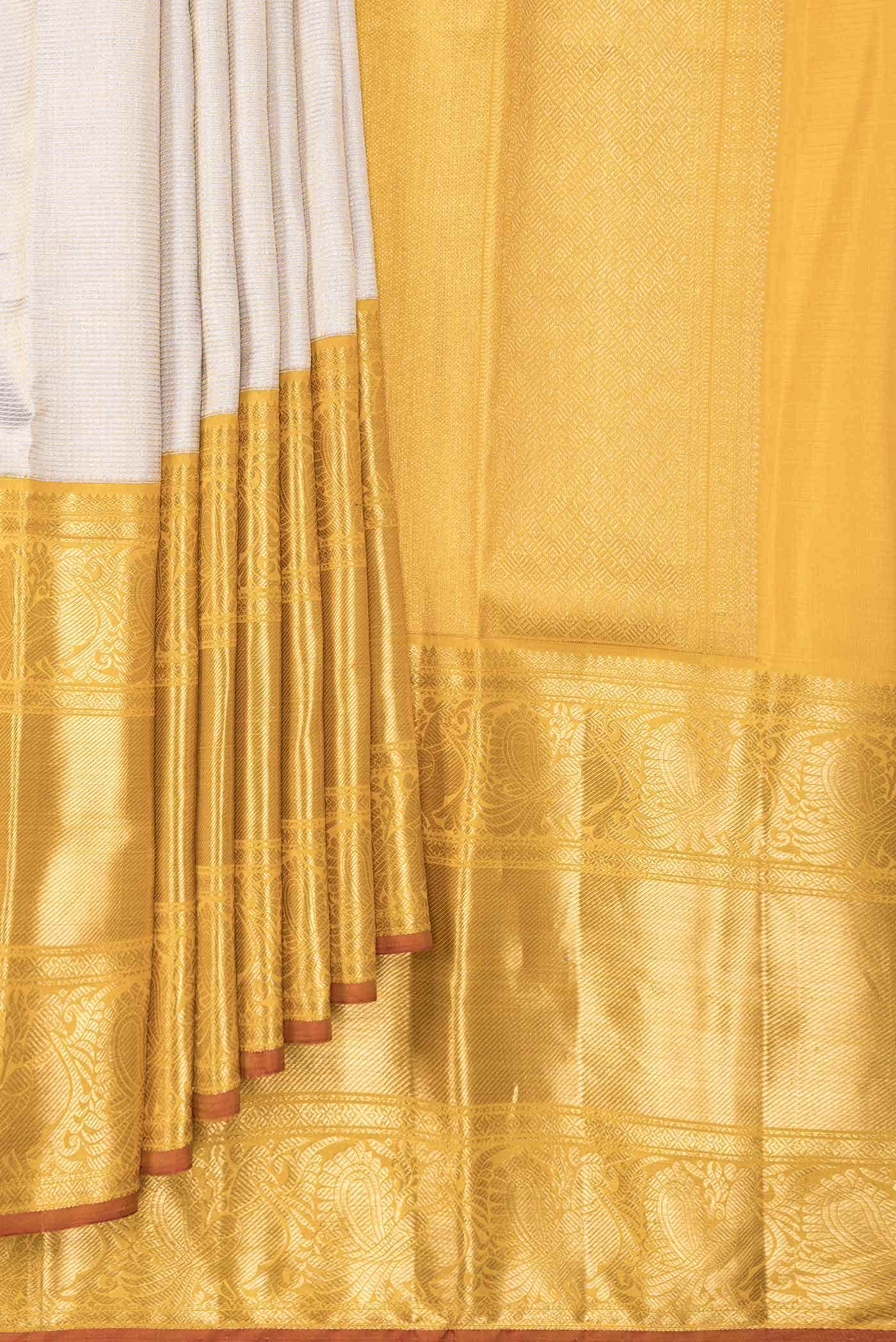 Grey Dual Tone Kanchipuram Silk Saree - Image 2