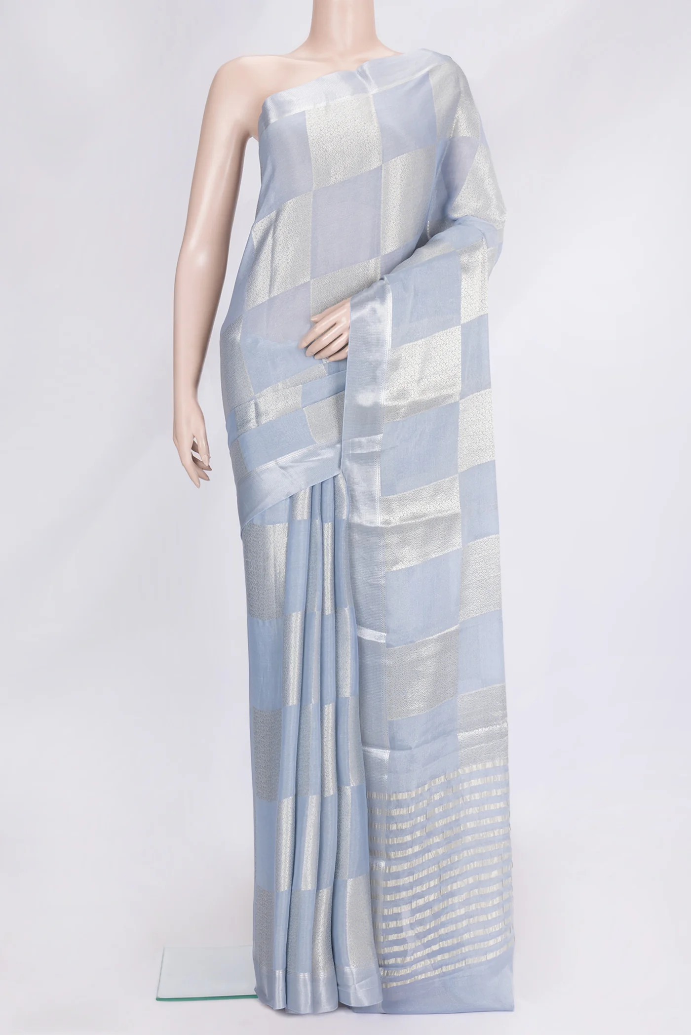 Maya Blue Mysore Georgette Saree