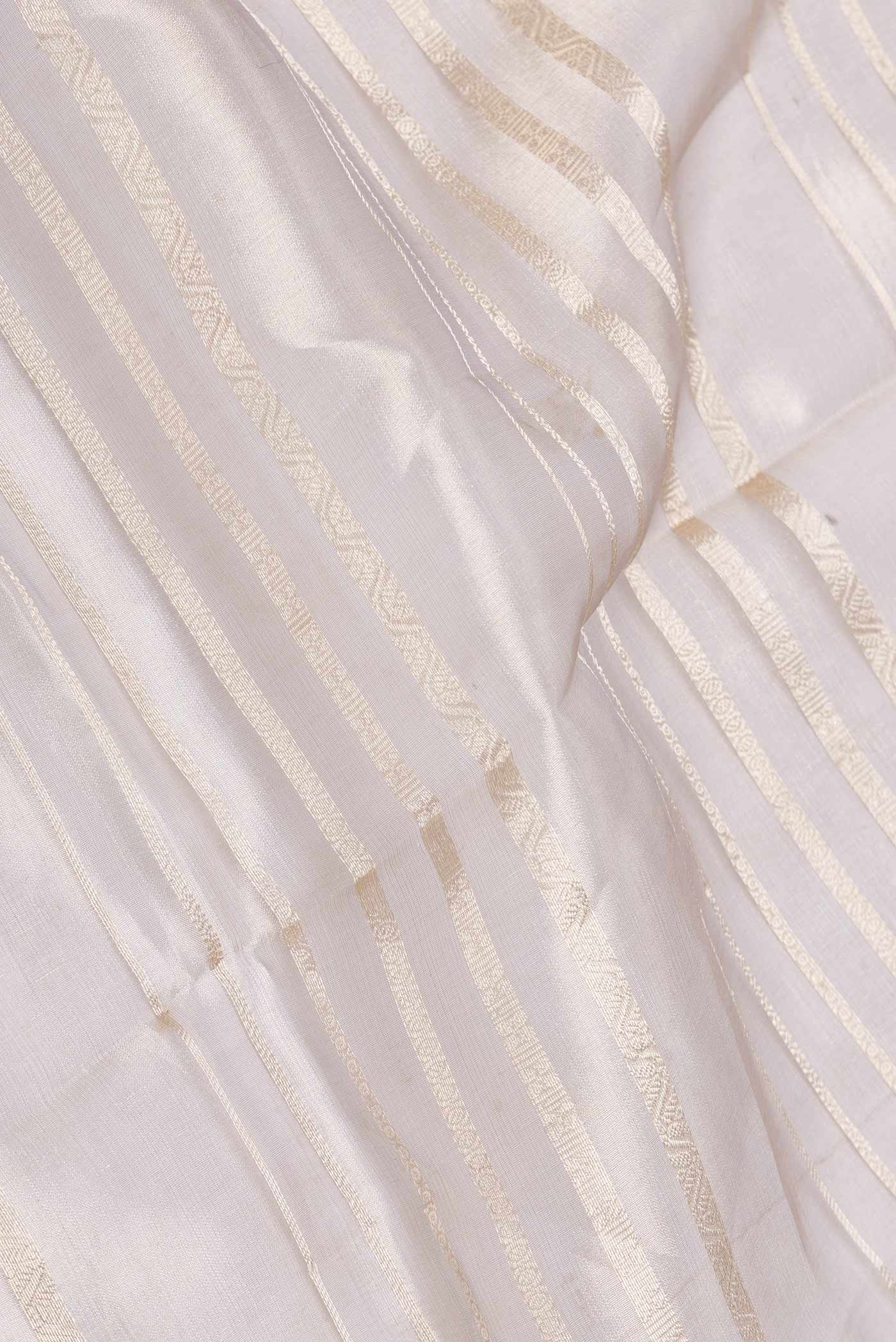 Grey Dual Tone Organza Silk Saree - Image 2