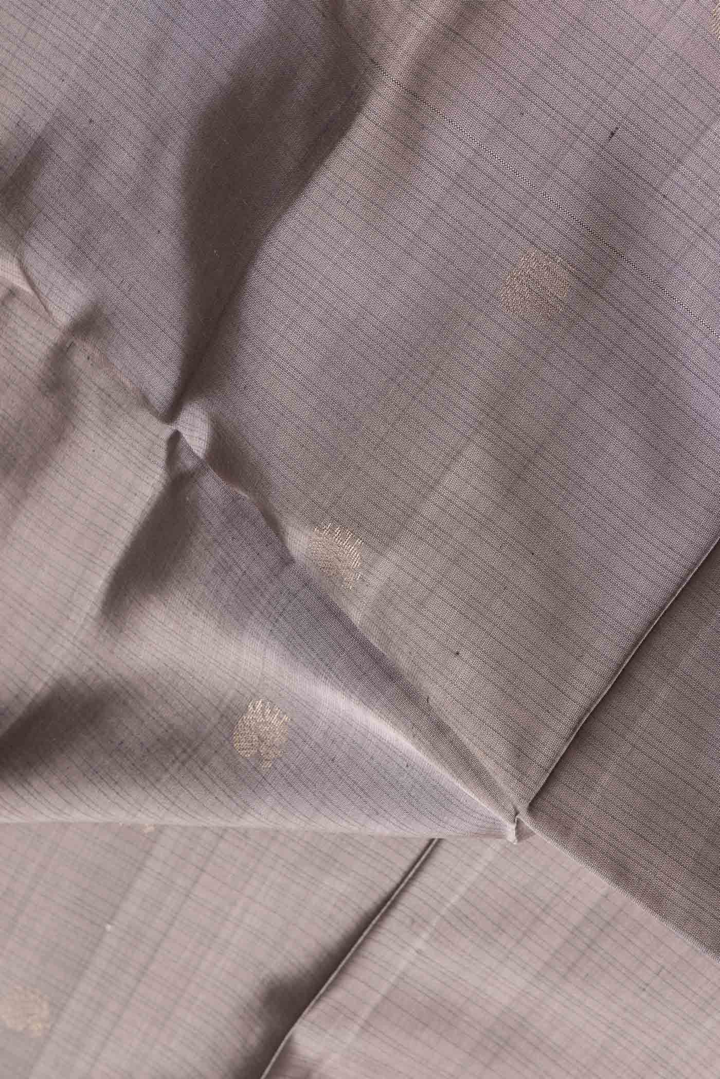 Grey Soft Silk Saree - Image 2