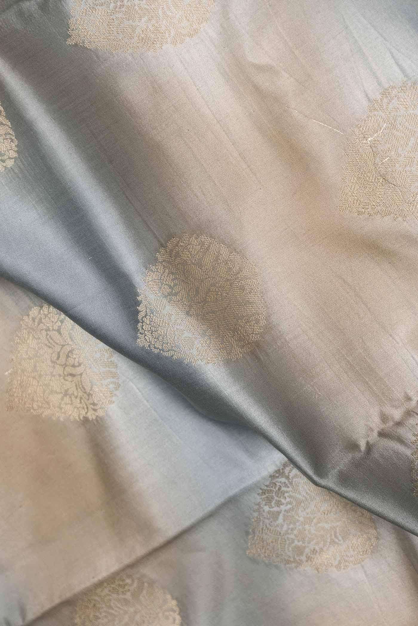 Multi Color Banarasi Raw Silk Saree - Image 2