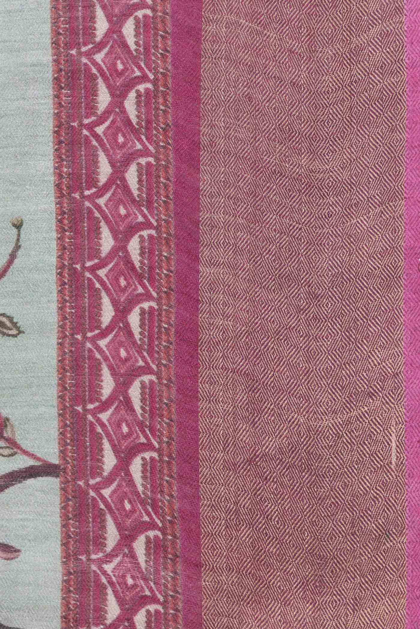 Grey Dual Tone Tussar Saree - Image 3