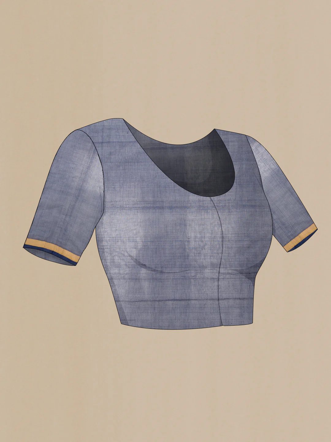Grey Uppada Cotton Saree - Image 2