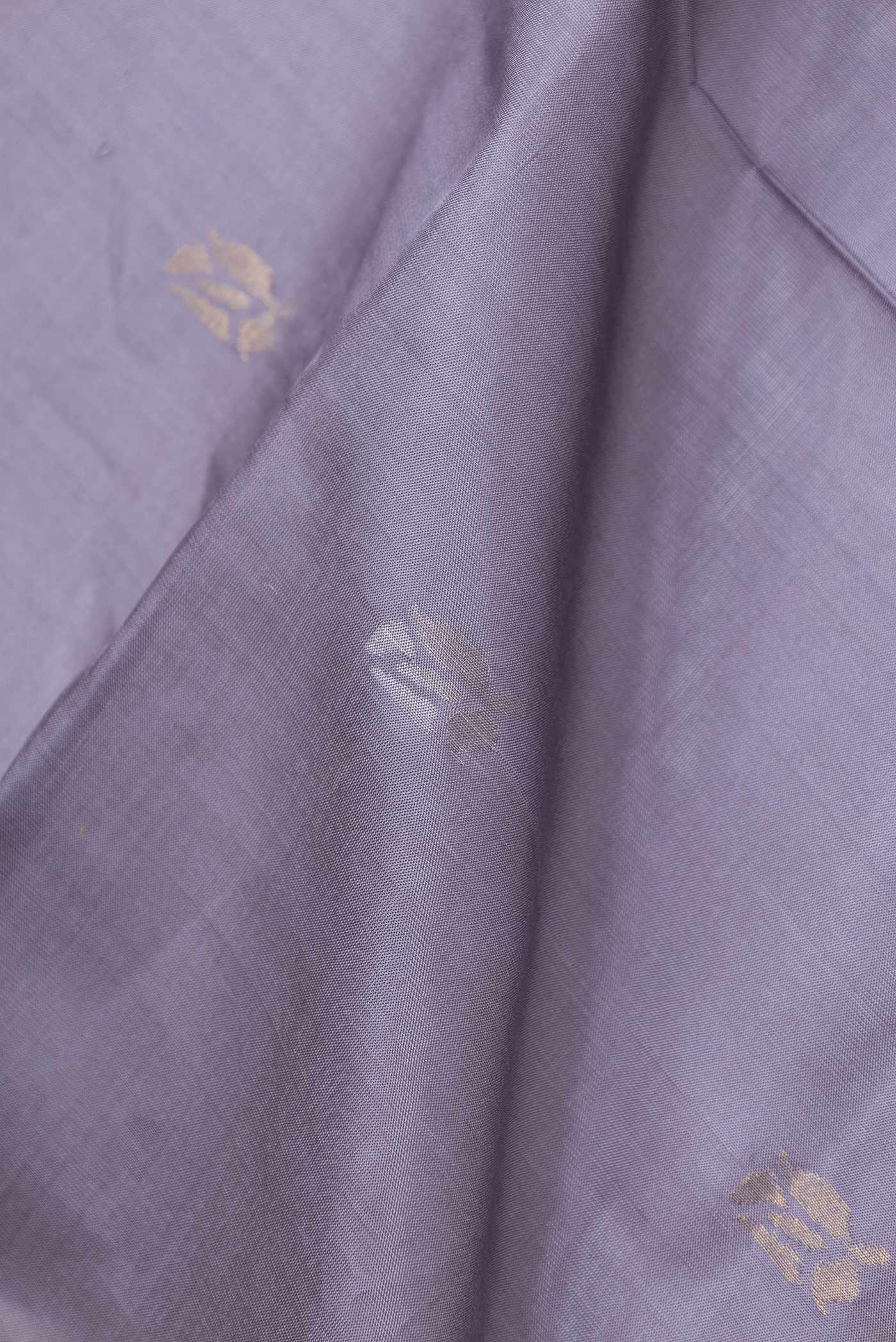 Grey Dual Tone Uppada Silk Saree - Image 2