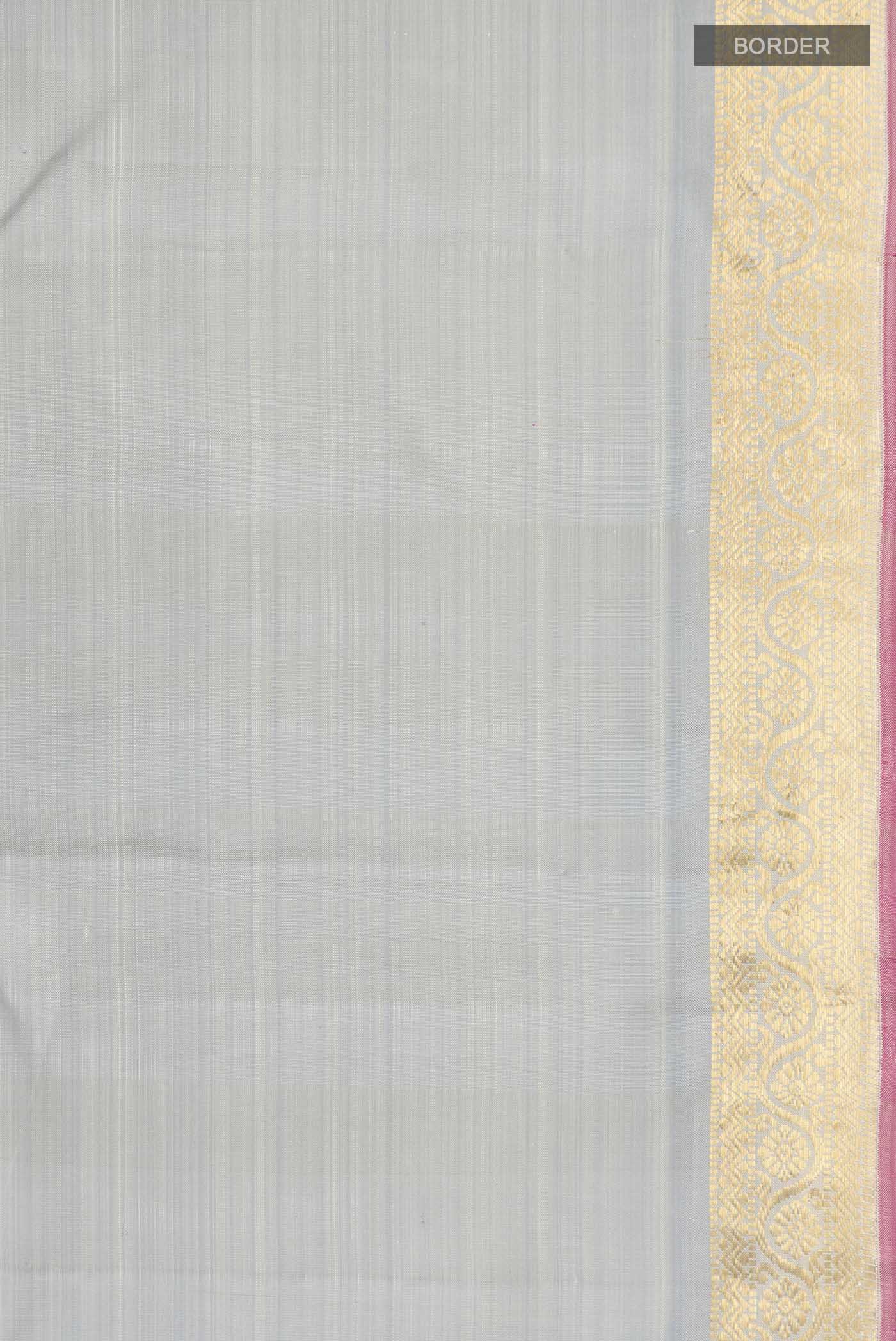 Grey Kanjivaram Silk Saree - Image 3