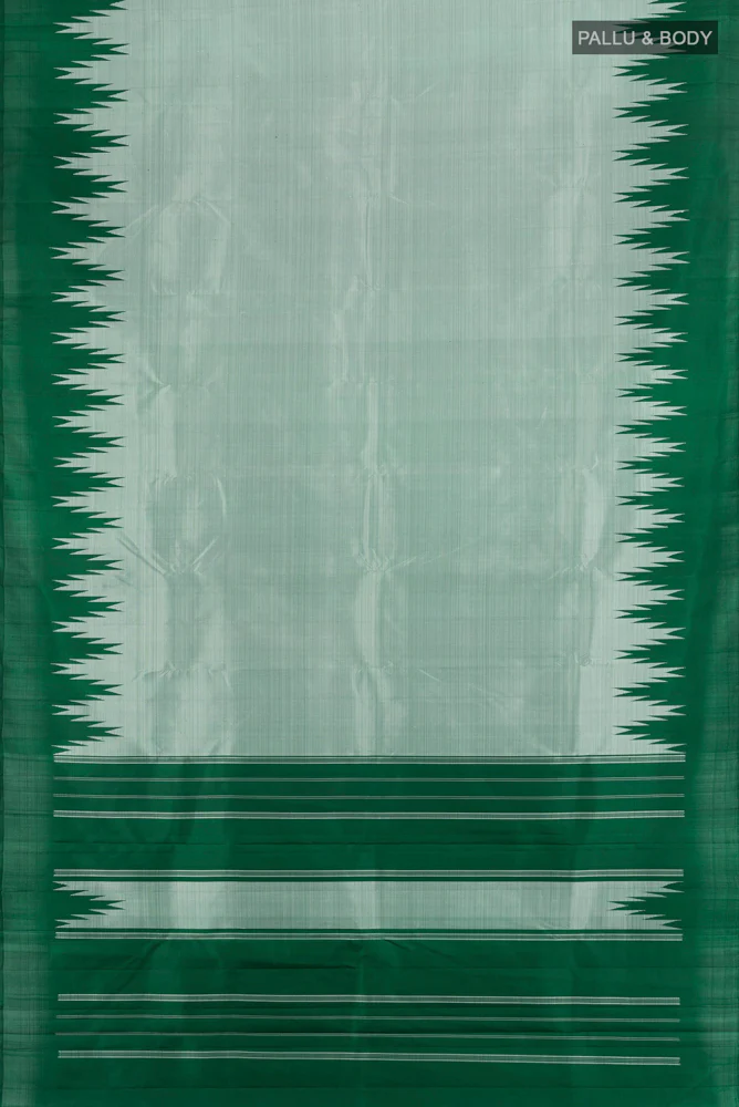 Grey Kanjivaram Silk Saree - Image 5