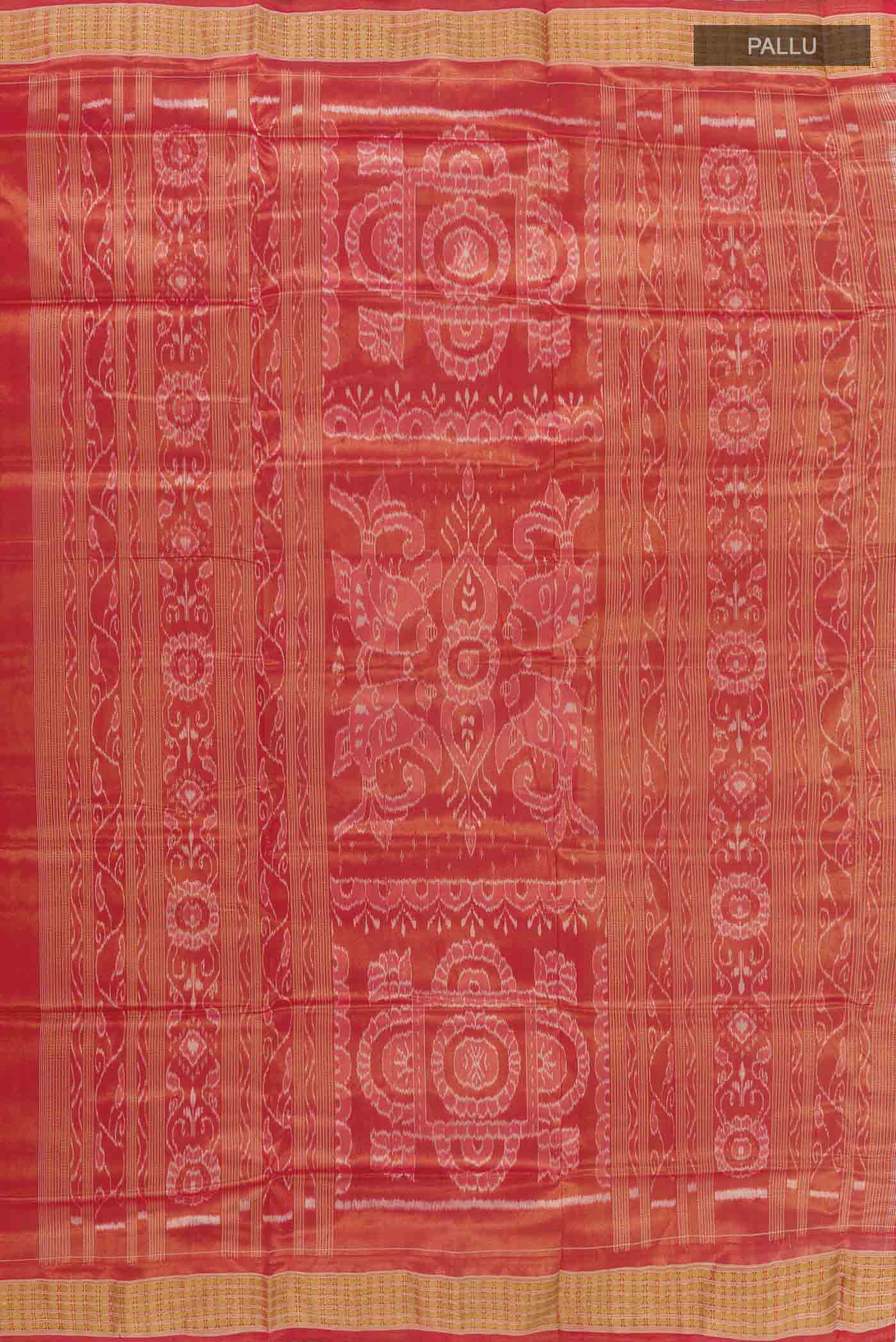 Grey Orissa Silk Saree - Image 7