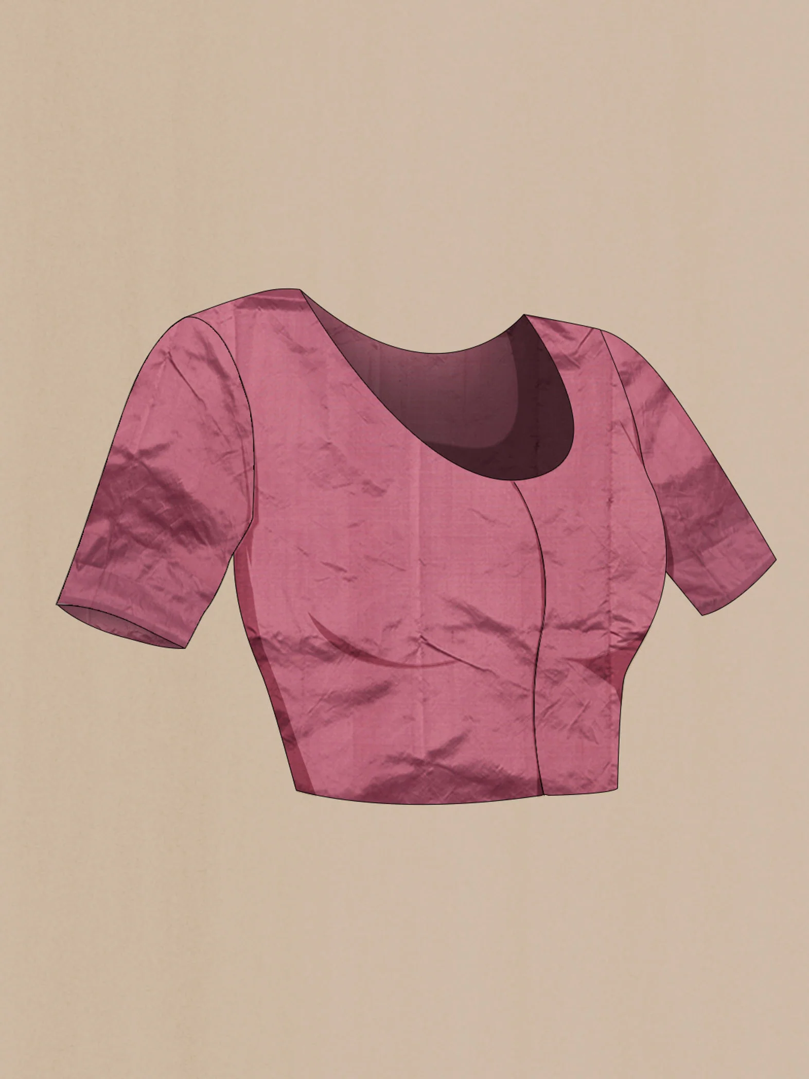 Gulal-Mauve Banarasi Katan Silk Saree - Image 8