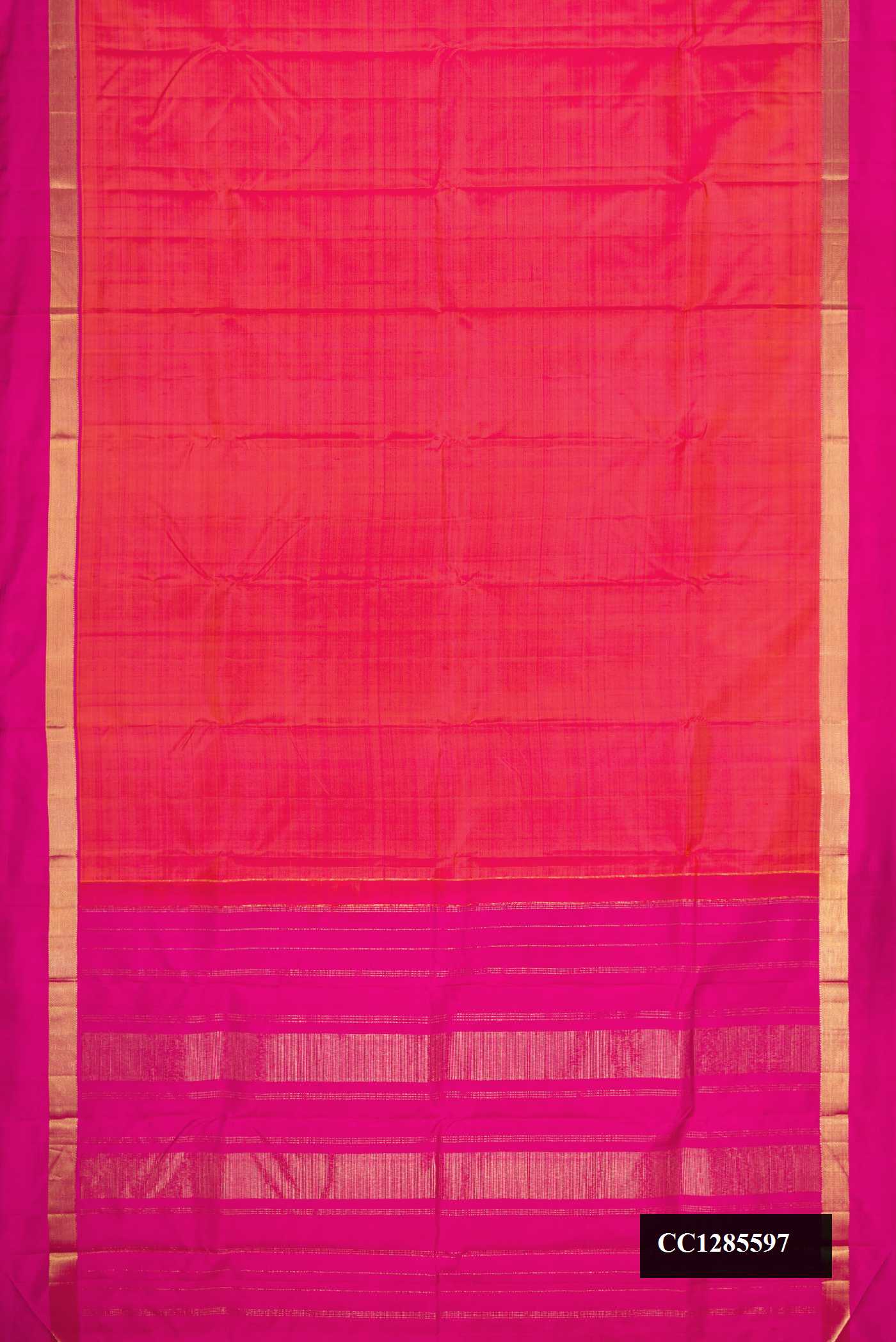 Imperial Pink Dual Tone Kanchipuram Silk Saree