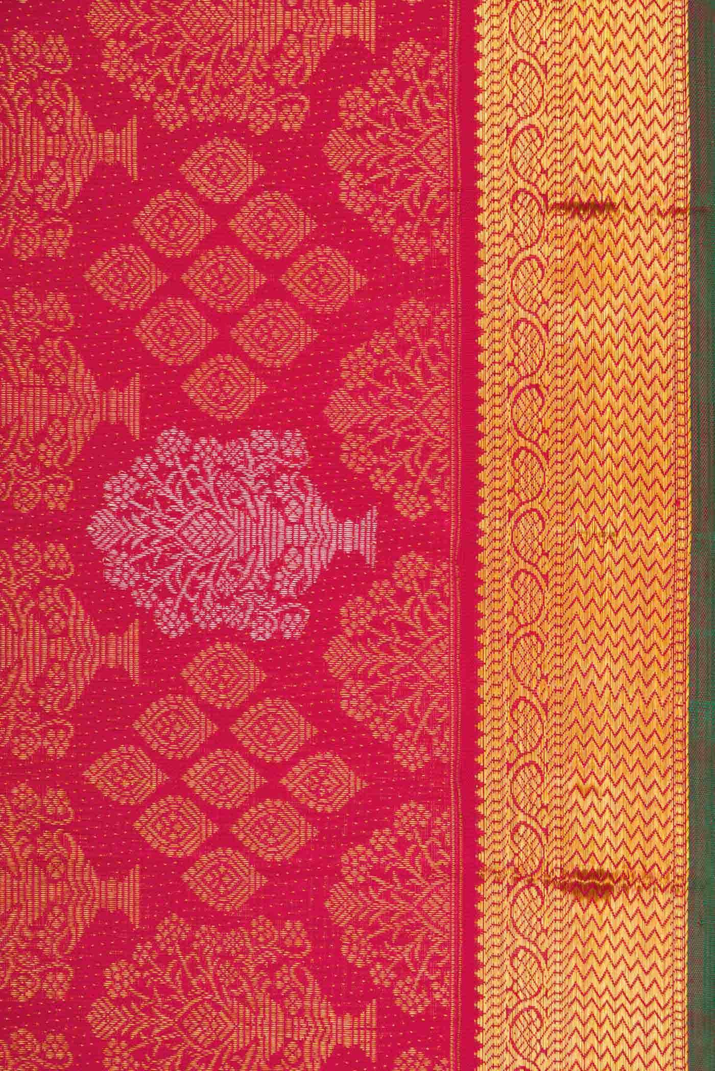 Imperial Red Kanchipuram Silk Saree - Image 6