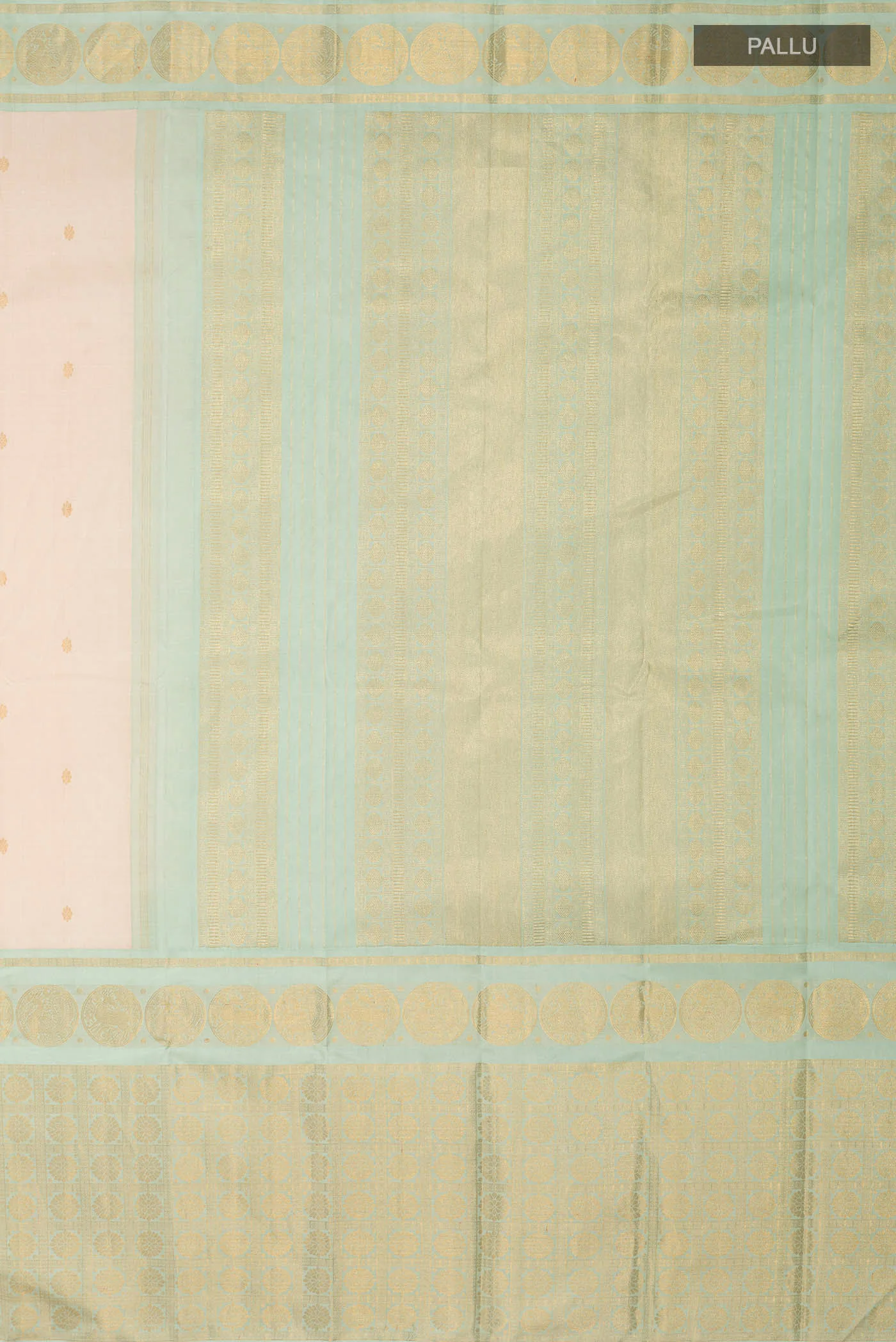 Kanmani-Cream Kanchipuram Silk Saree - Image 12