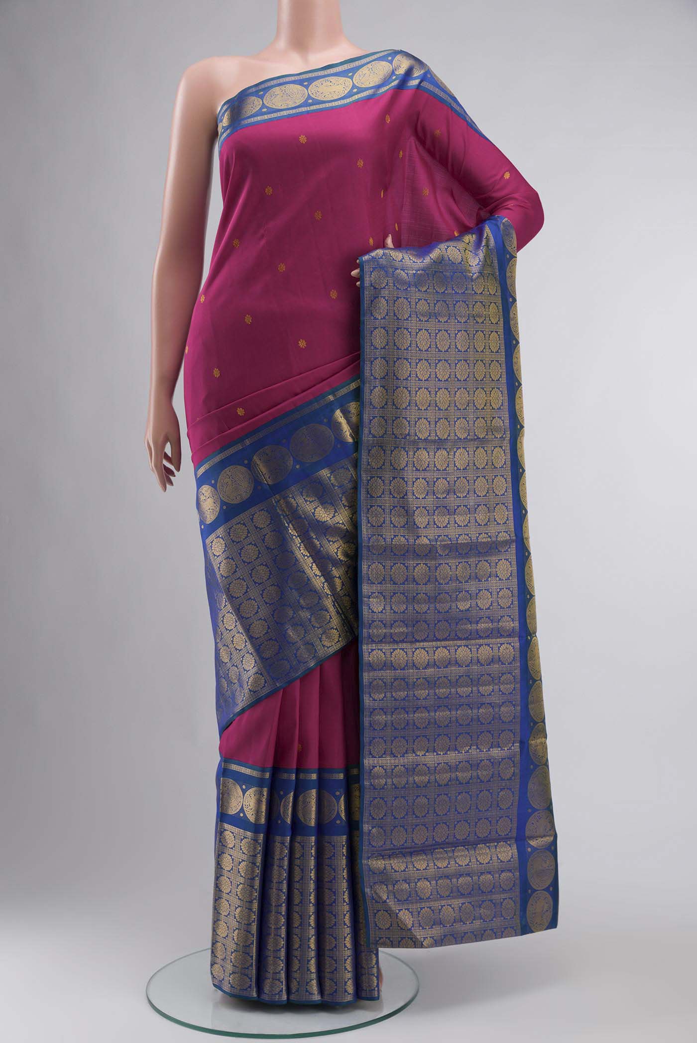 Kanmani-Pink Kanchipuram Silk Saree