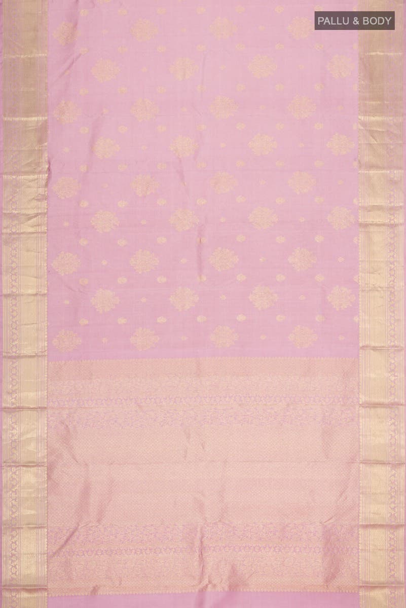 Kavini-Light Pink Kanchipuram Silk Saree - Image 6
