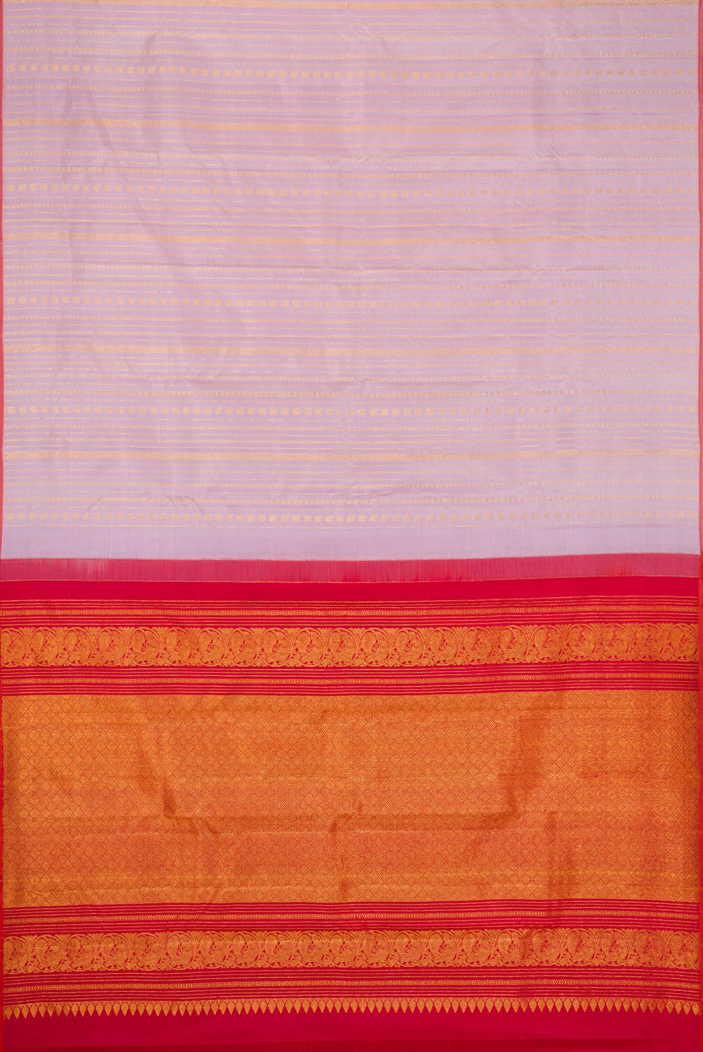Lavender Kanchipuram Silk Saree - Image 5