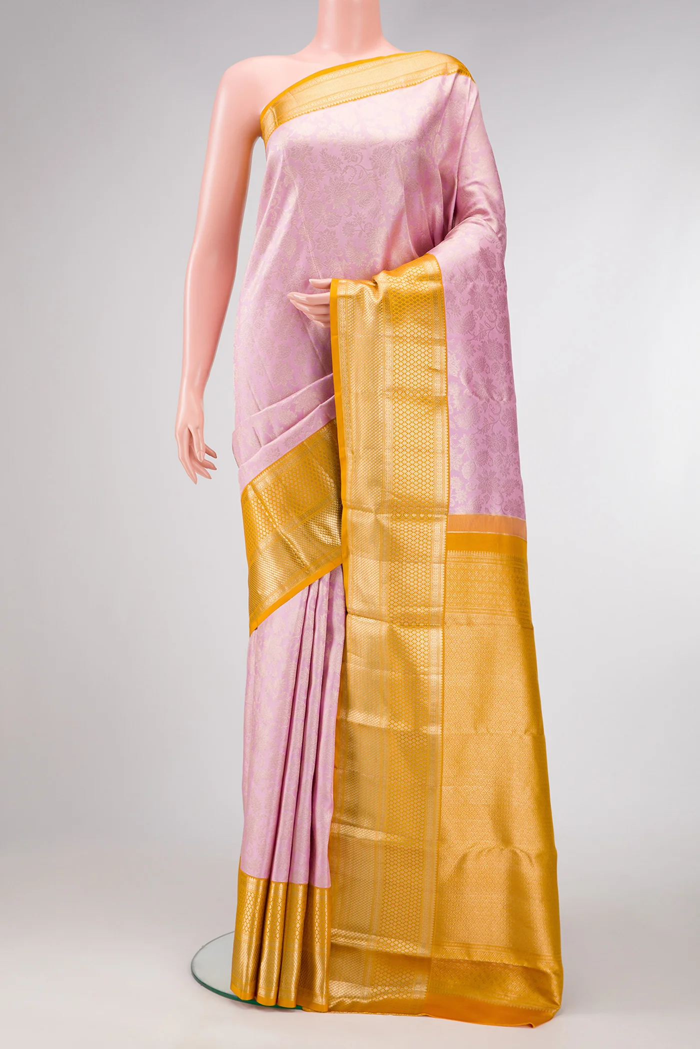 Lavender Kanjivaram Silk Saree