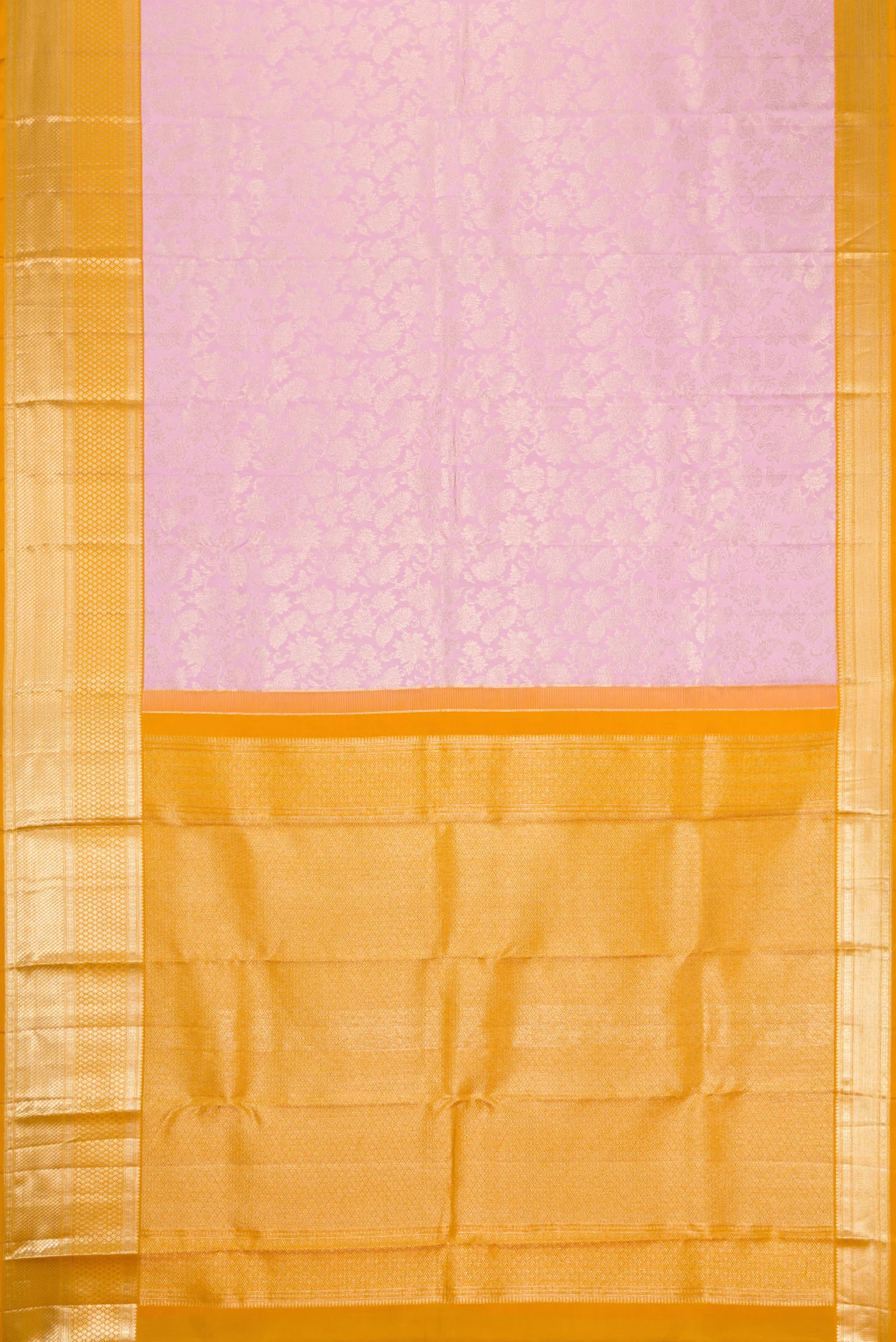 Lavender Kanjivaram Silk Saree - Image 6