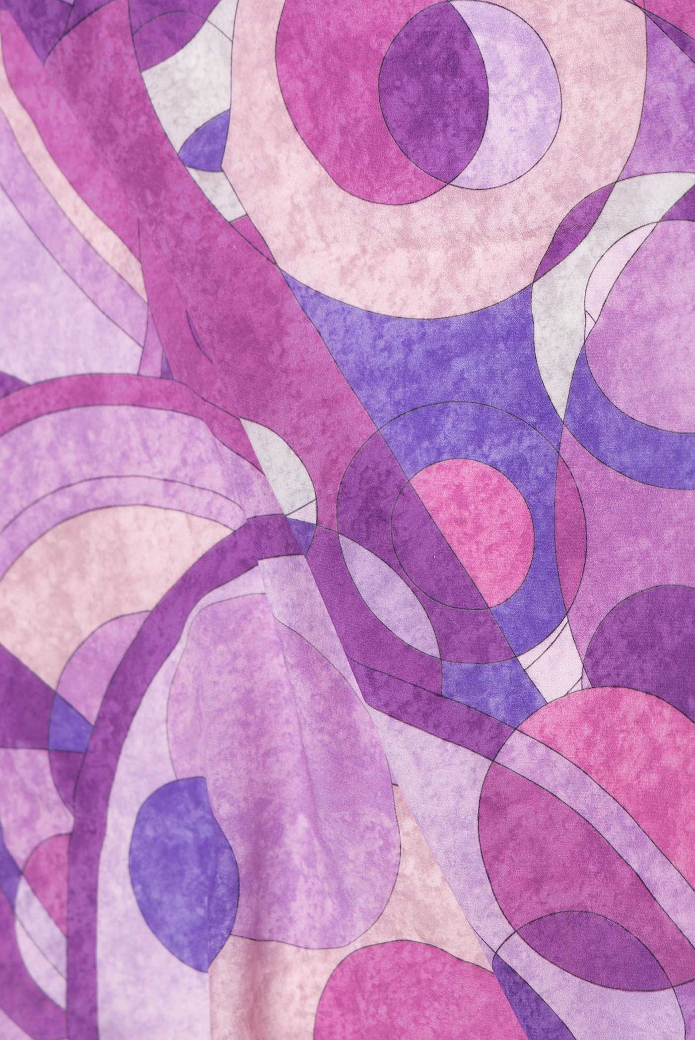 Lavender Dual Tone Mysore Crepe Saree - Image 2
