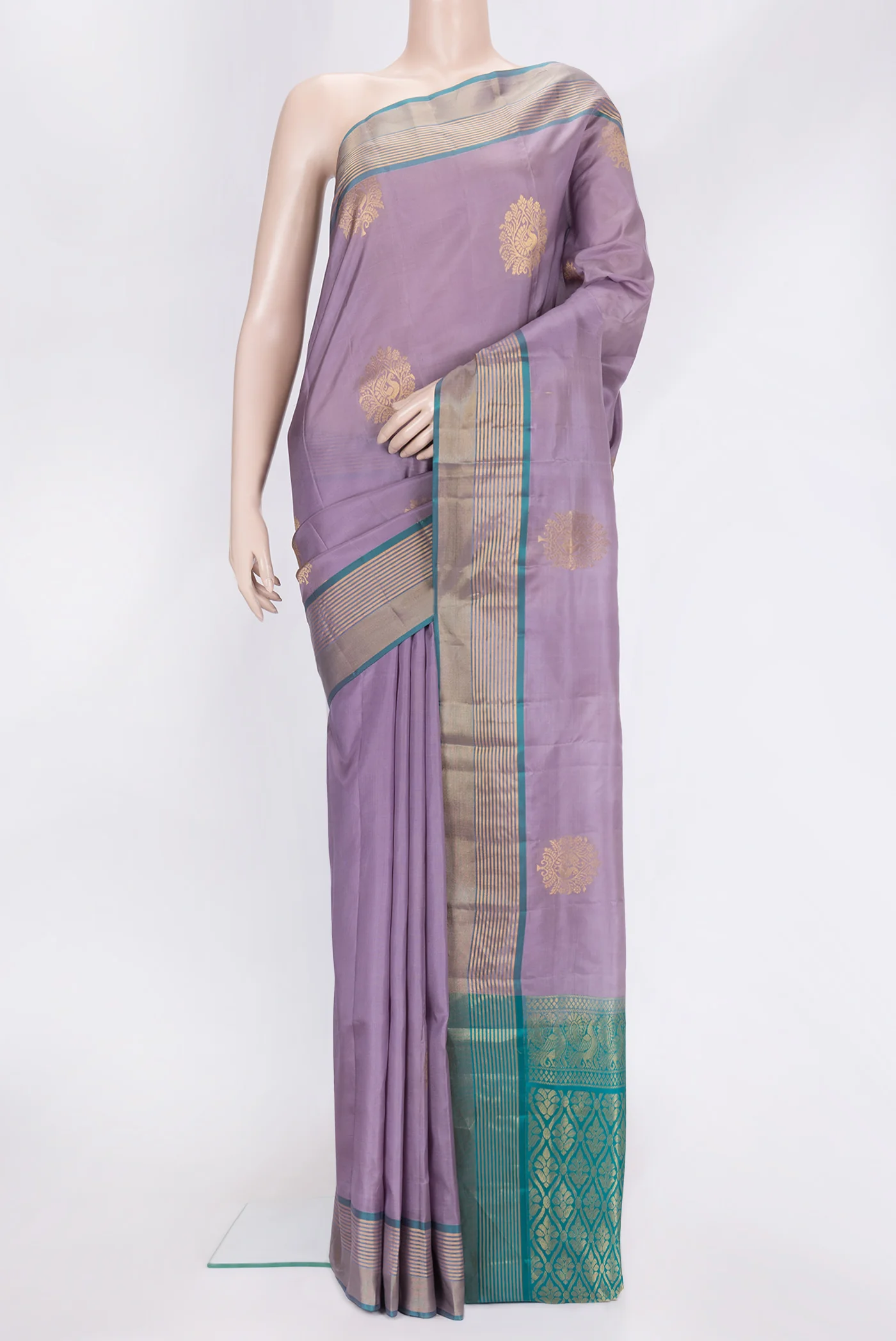 Lavender Soft Silk Saree