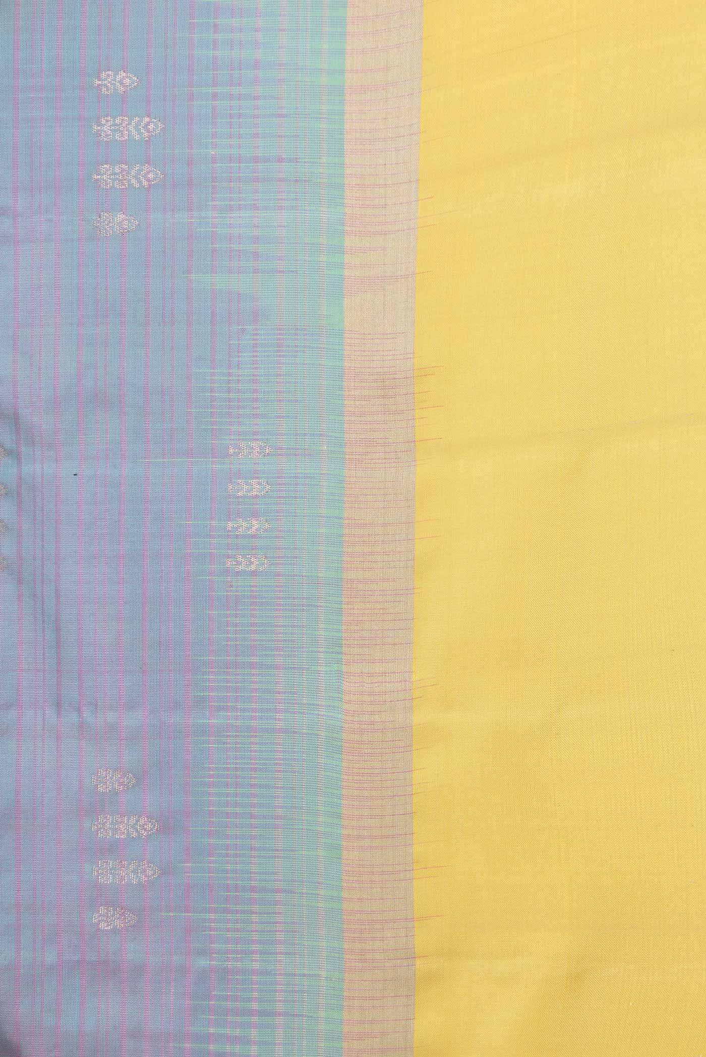 Lavender Dual Tone Soft Silk Saree - Image 3