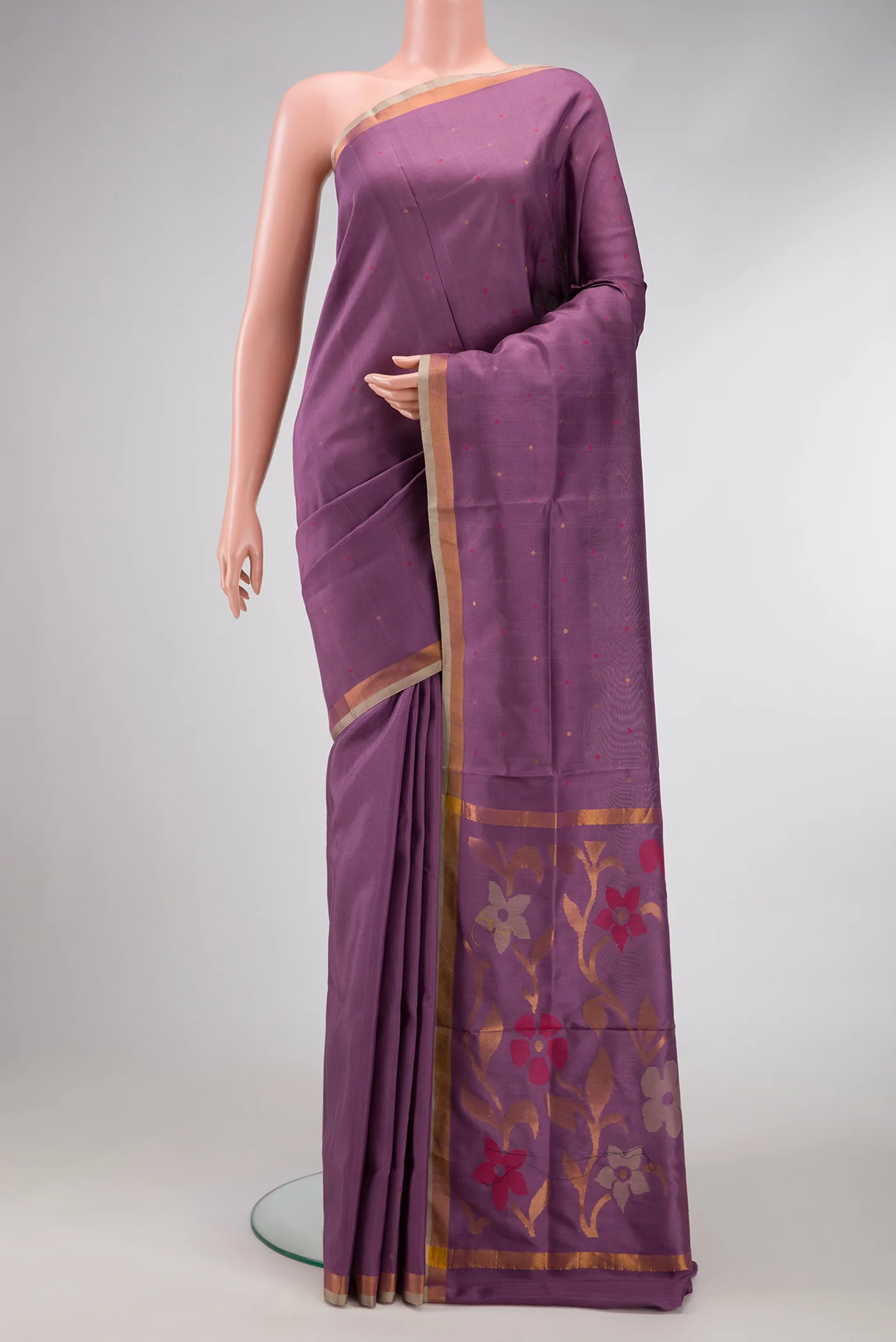 Violet Uppada Silk Saree