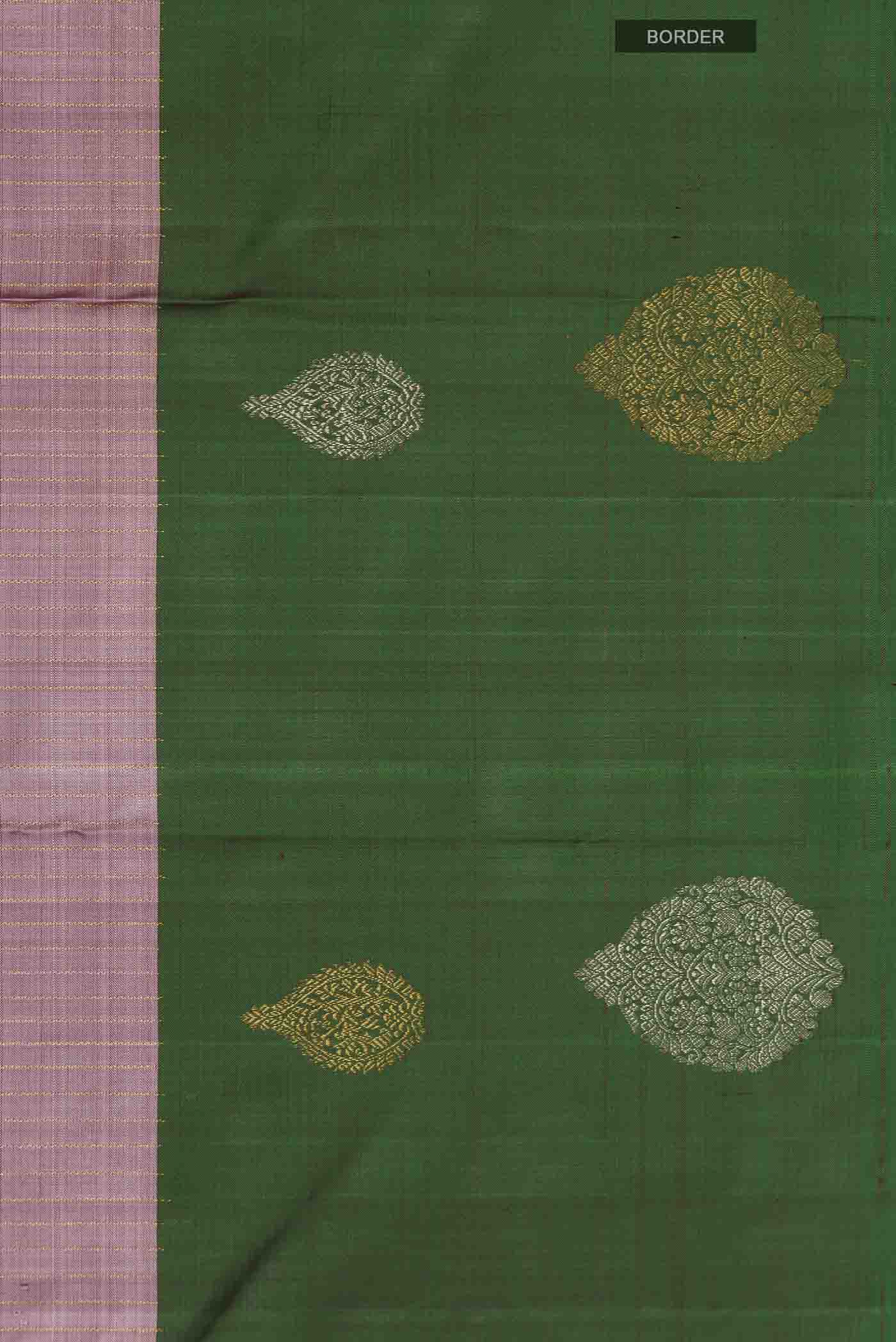 Lavender Kanjivaram Silk Saree - Image 3