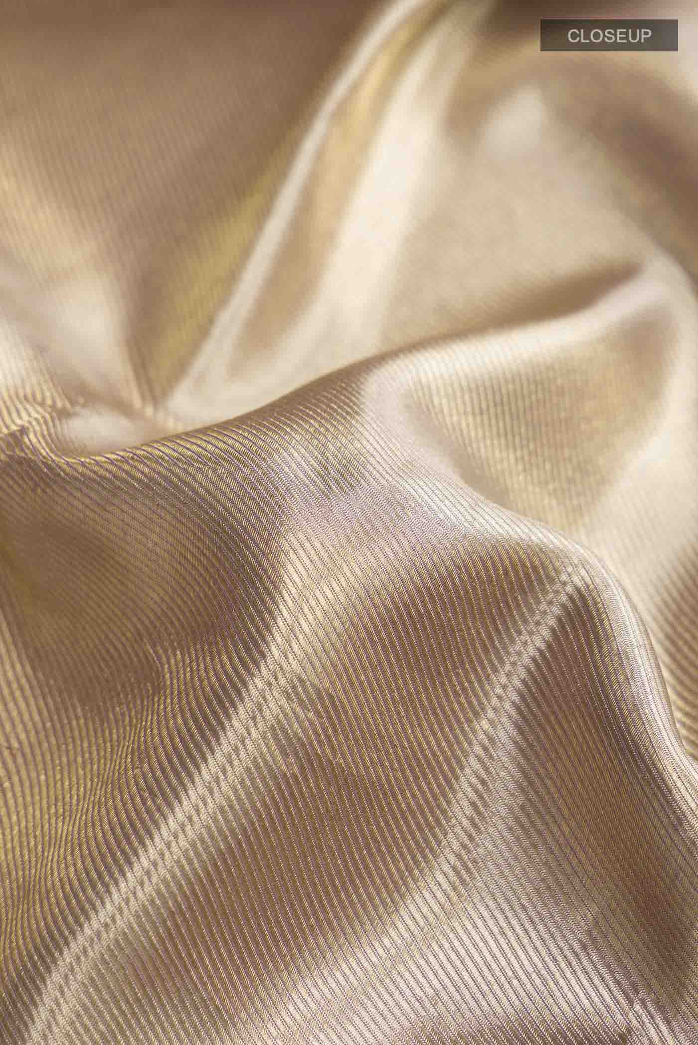 Lavender Kanjivaram Tissue Silk Saree - Image 2