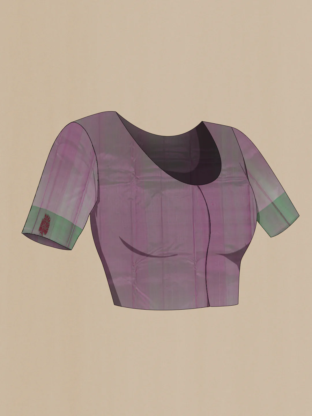 Lavender Kanjivaram Silk Saree - Image 2