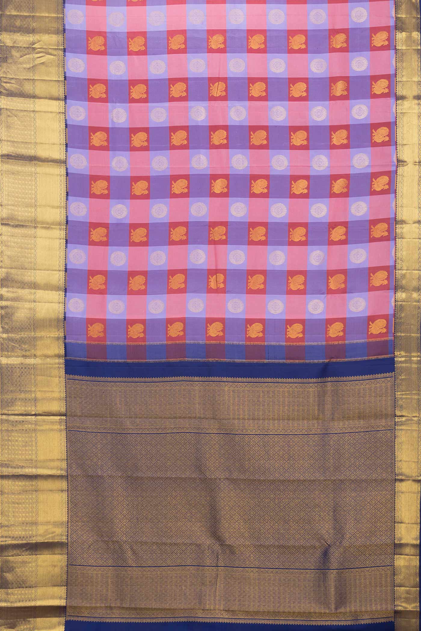 Multi Color Kanchipuram Saree - Image 6