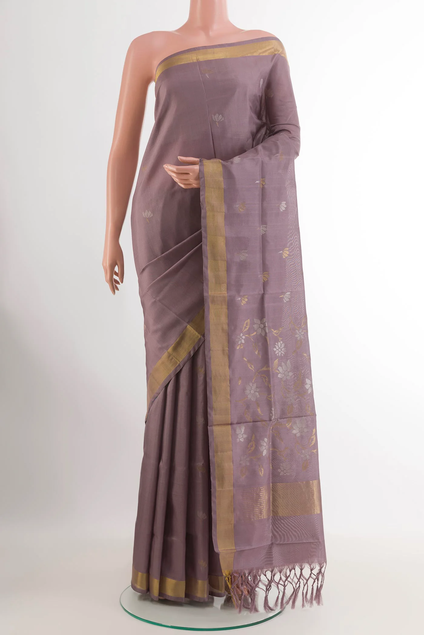 Lavender Uppada Silk Saree