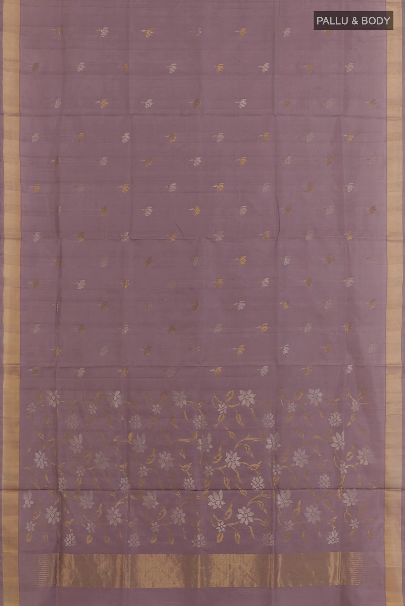 Lavender Uppada Silk Saree - Image 3