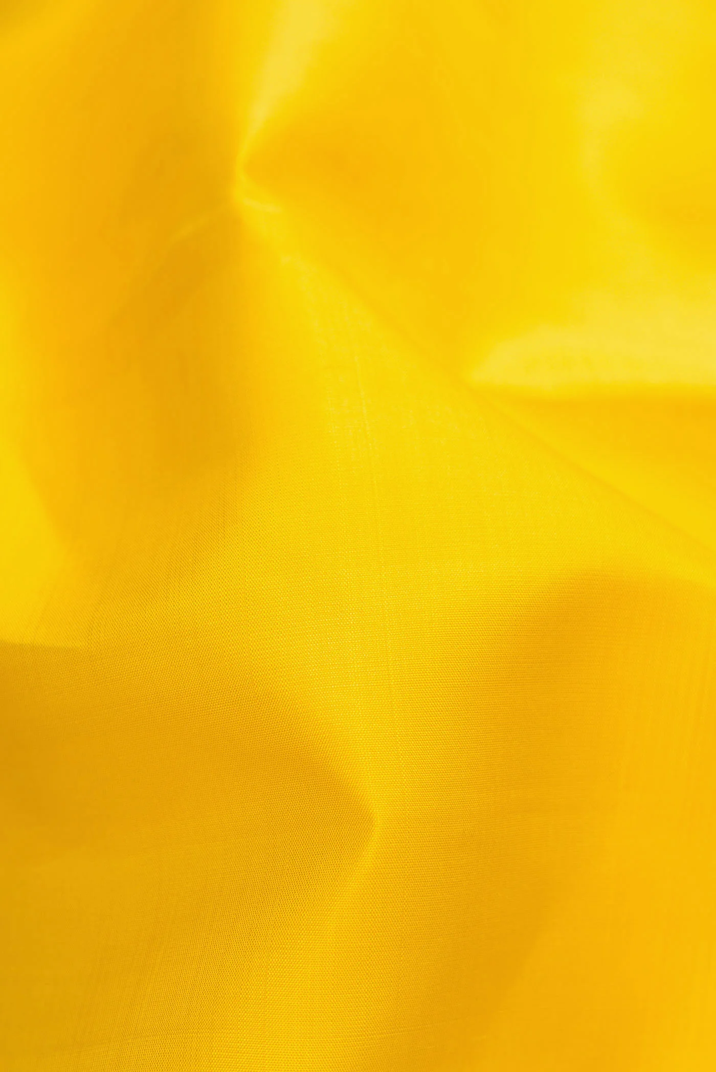 Lemon Yellow Kanjivaram Silk Saree - Image 2