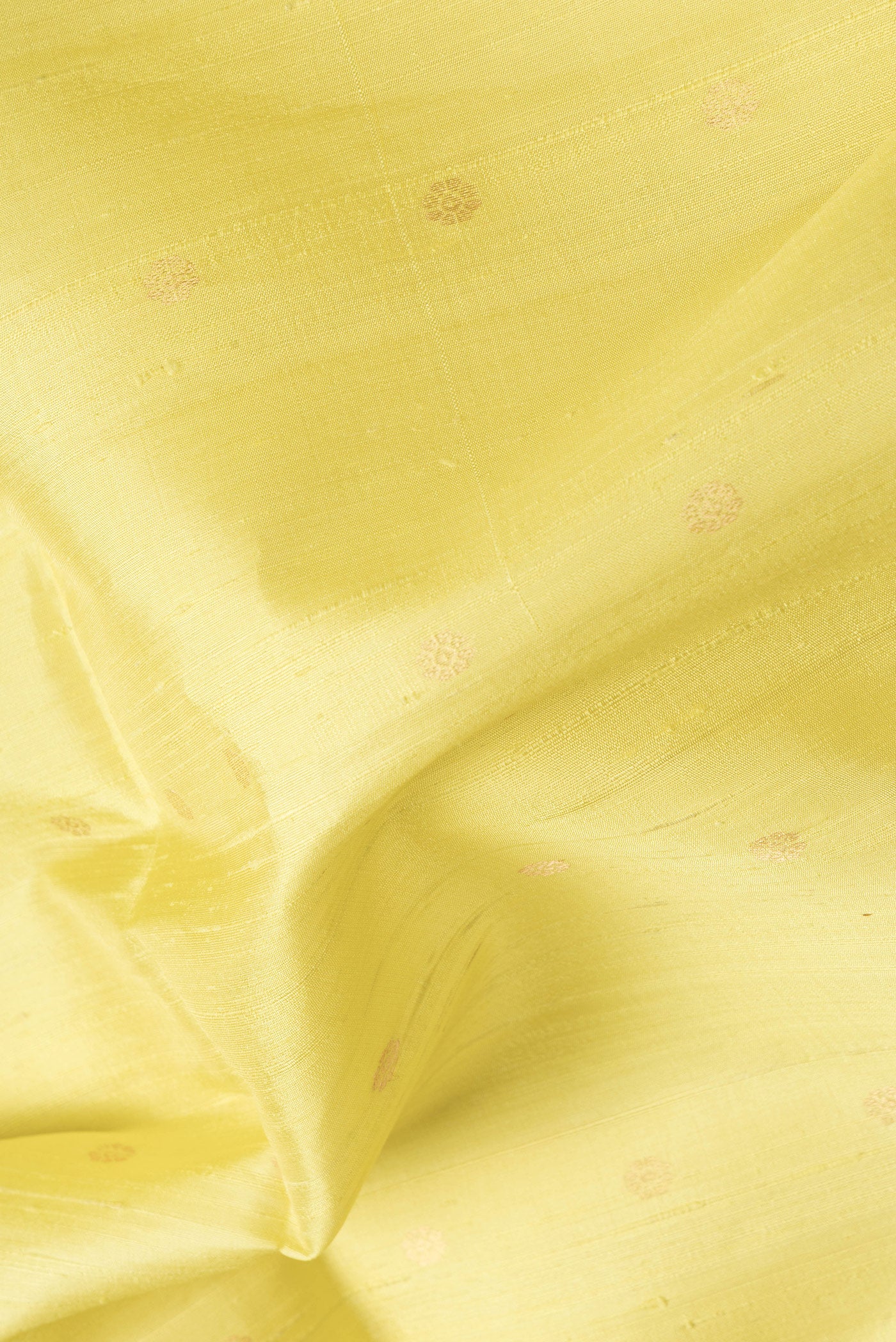 Lemon Yellow Raw Silk Saree - Image 2