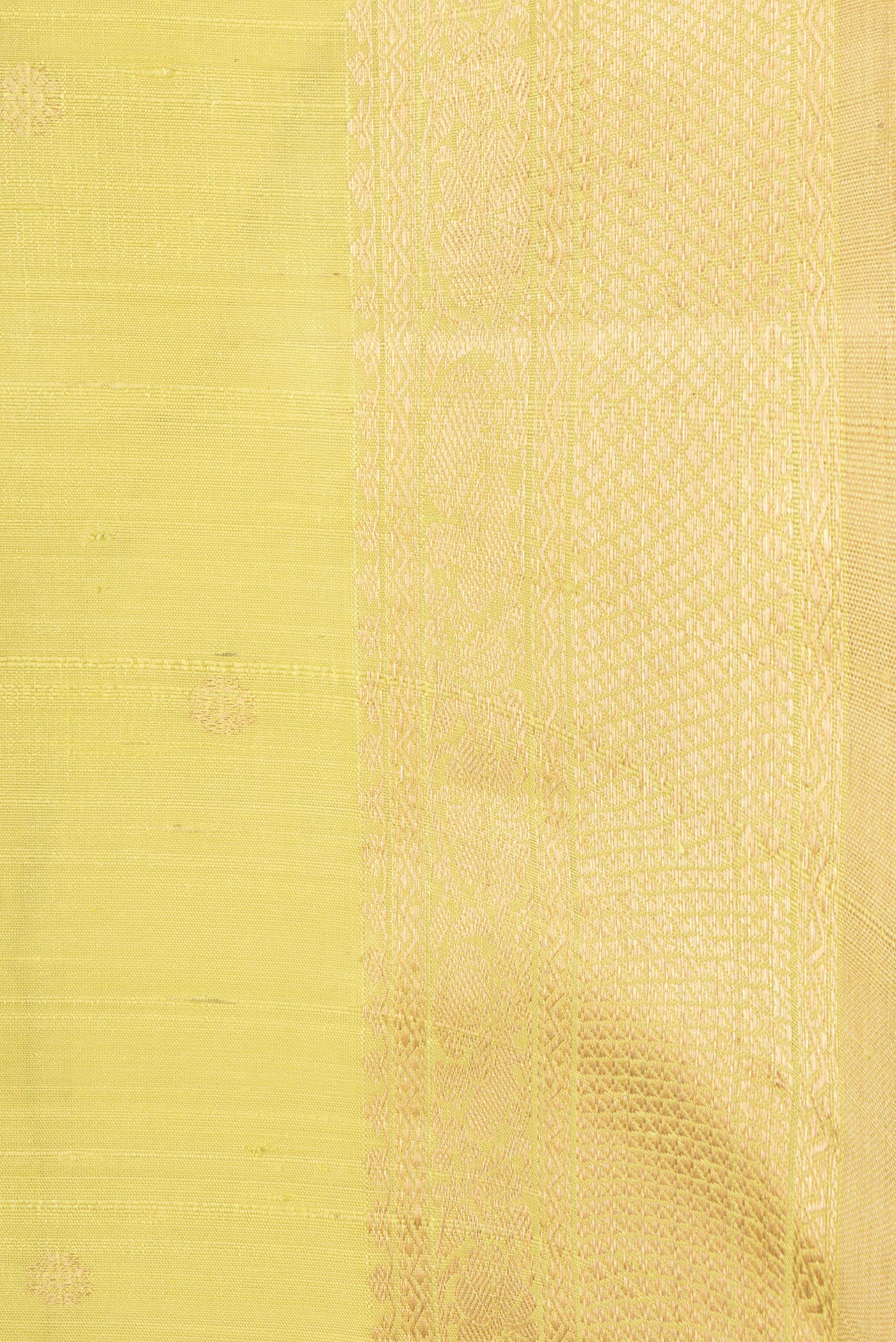 Lemon Yellow Raw Silk Saree - Image 3
