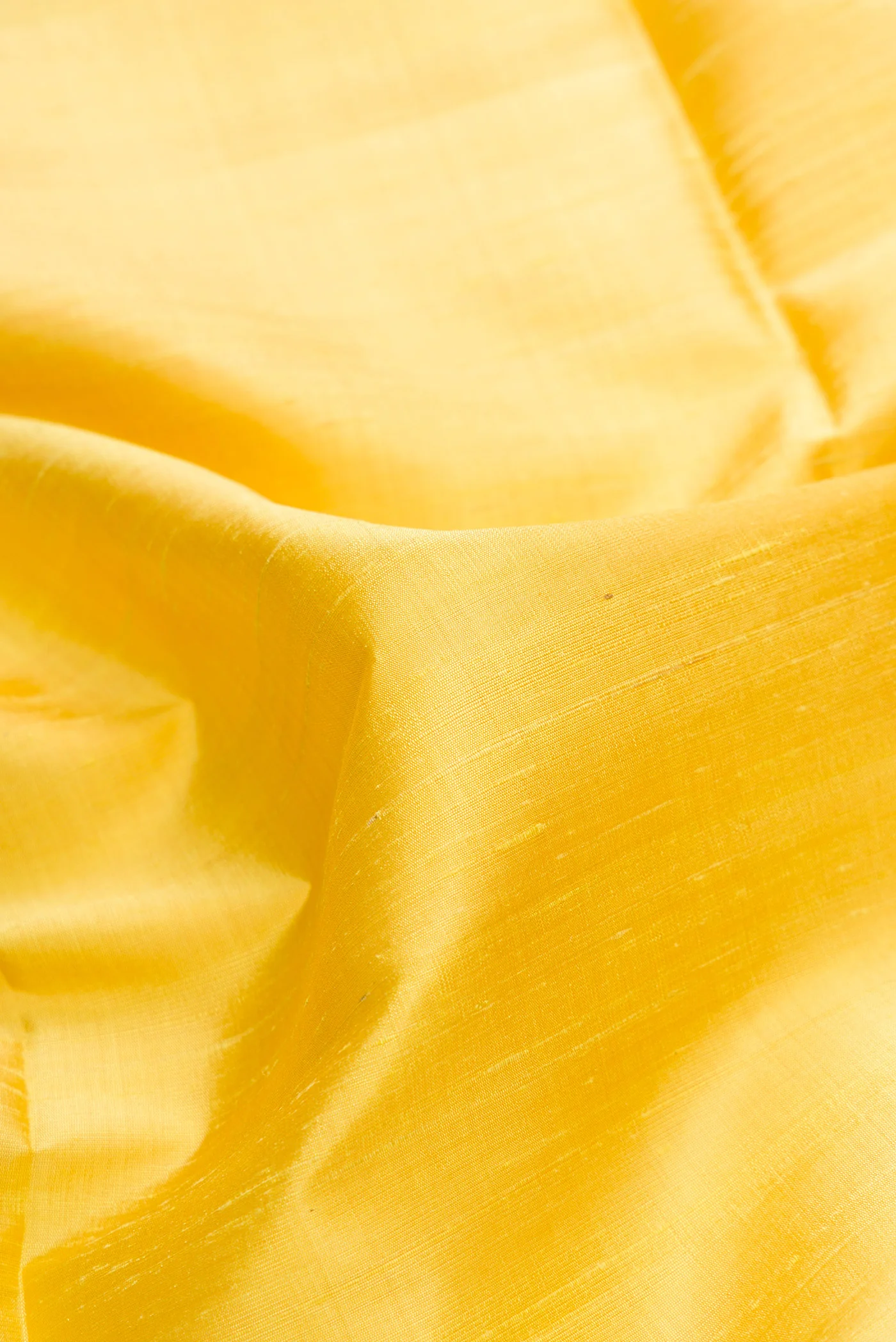 Lemon Yellow Raw Silk Saree - Image 2