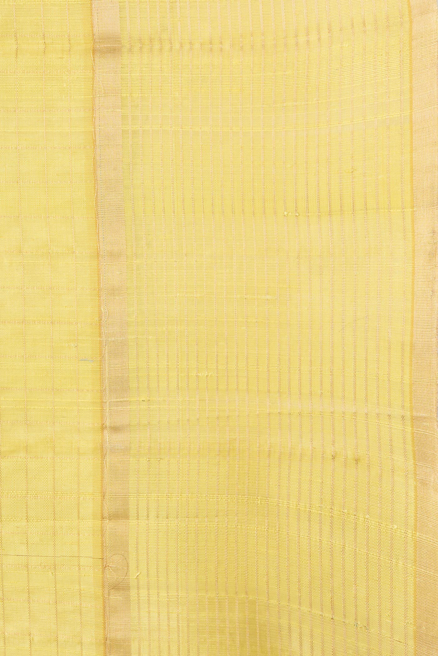 Lemon Yellow Raw Silk Saree - Image 3